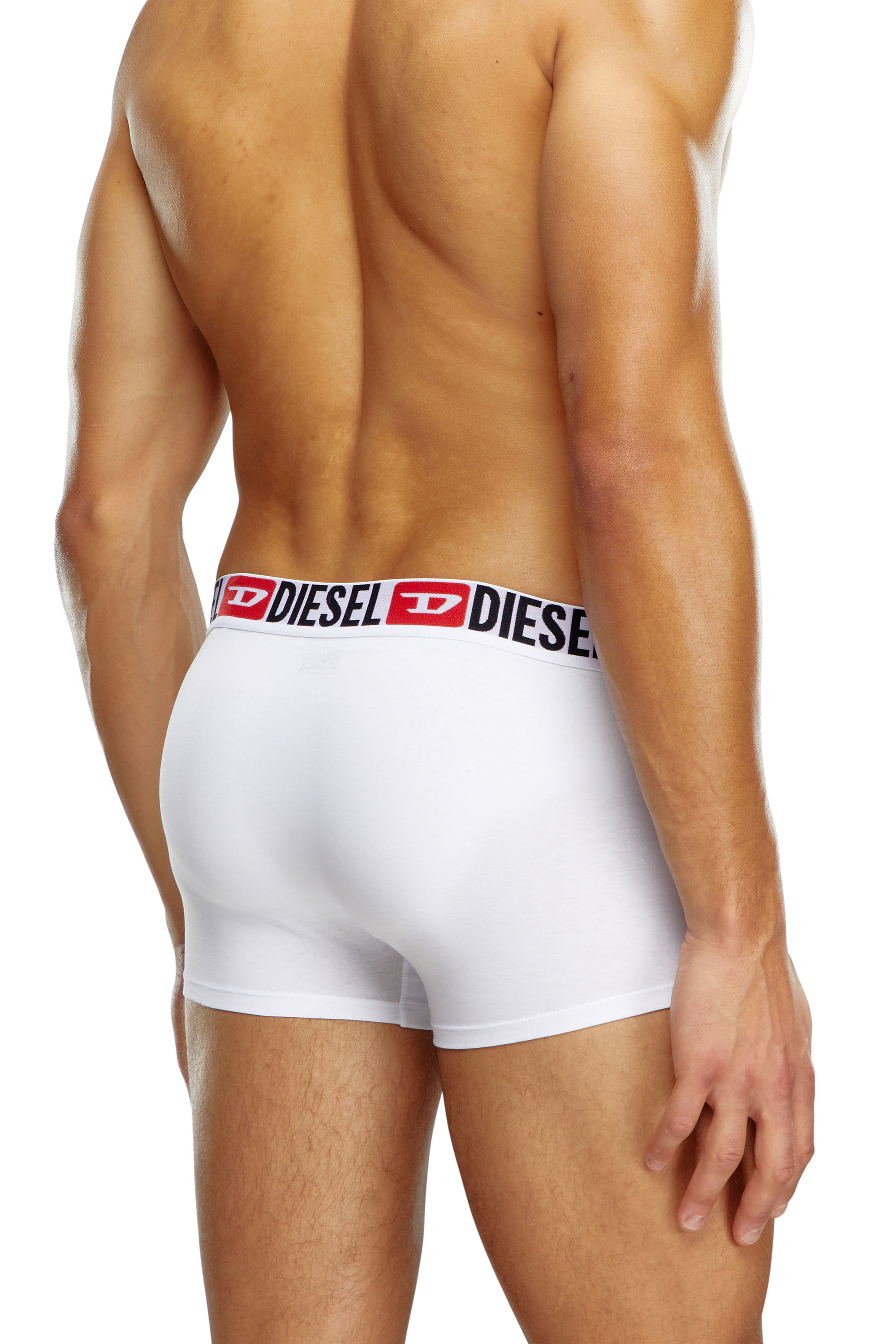 Diesel - UMBX-DAMIENTHREEPACK, Man Three-pack of all-over logo waist boxers in White - Image 3