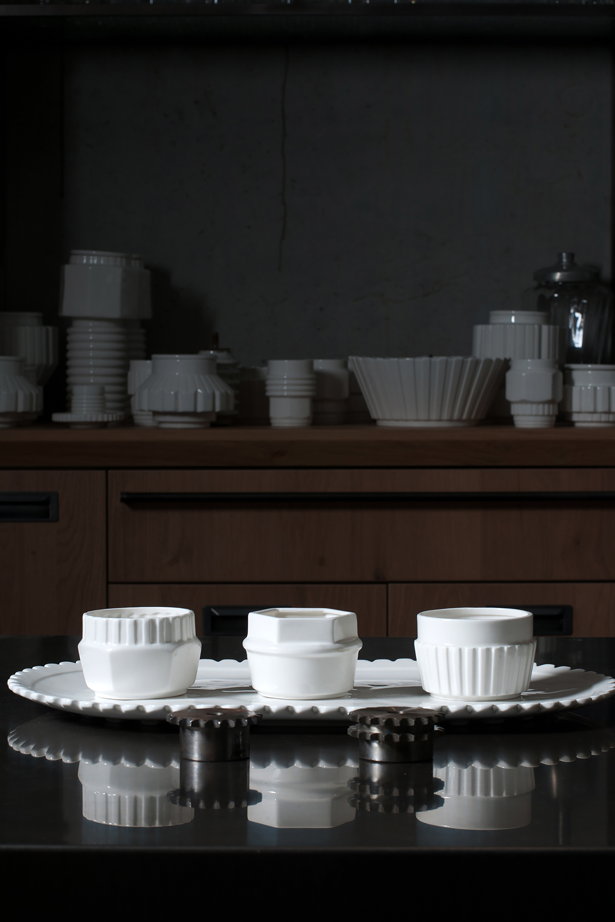 Diesel - 10971 MACHINE COLLEC, Unisex's Porcelain small bowl, &oslash; cm 9 / 3.5" in White - 3