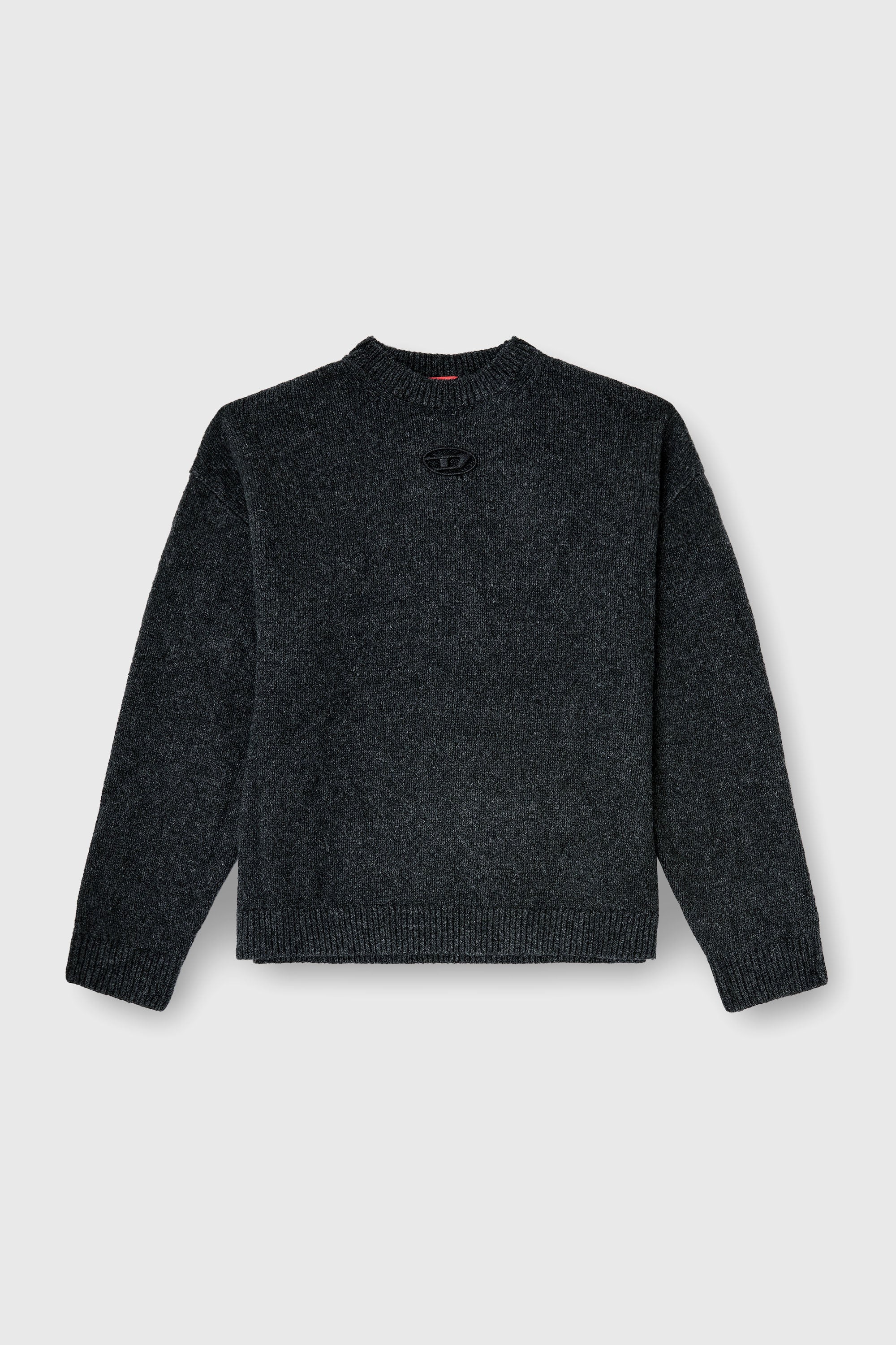 Diesel - K-AREESO, Man's Jumper in wool and alpaca blend in Black - 1