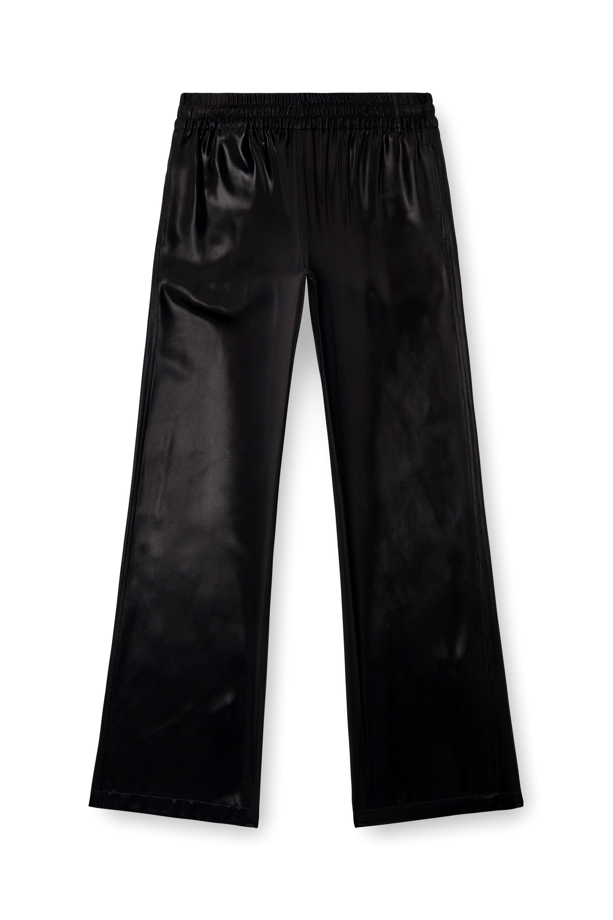 Diesel - P-DREYER-C-WN-Q1, Woman's Satin track pants in Black - 5