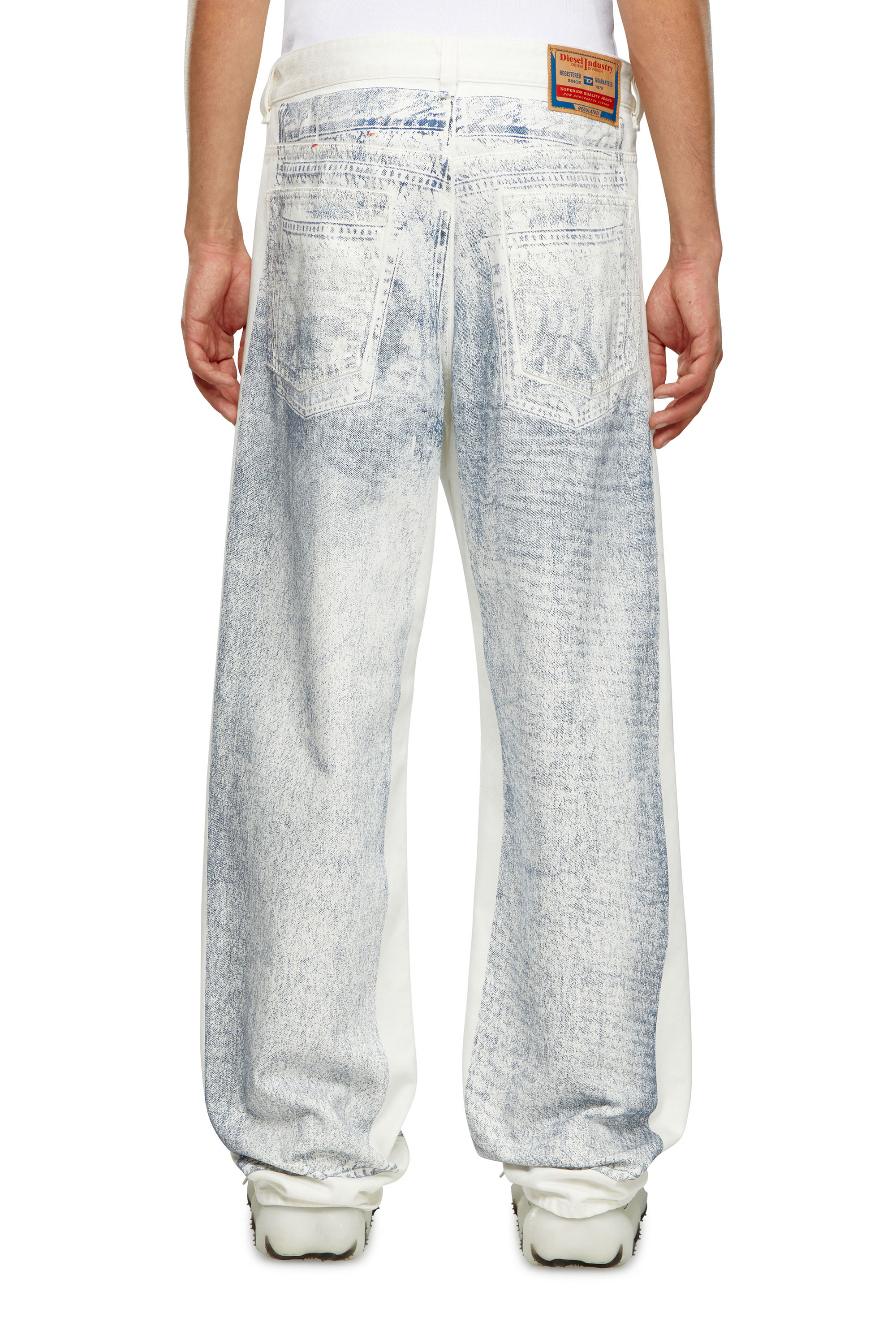 Diesel - Man Straight Jeans 2001 D-Macro 09I73, White - Image 4
