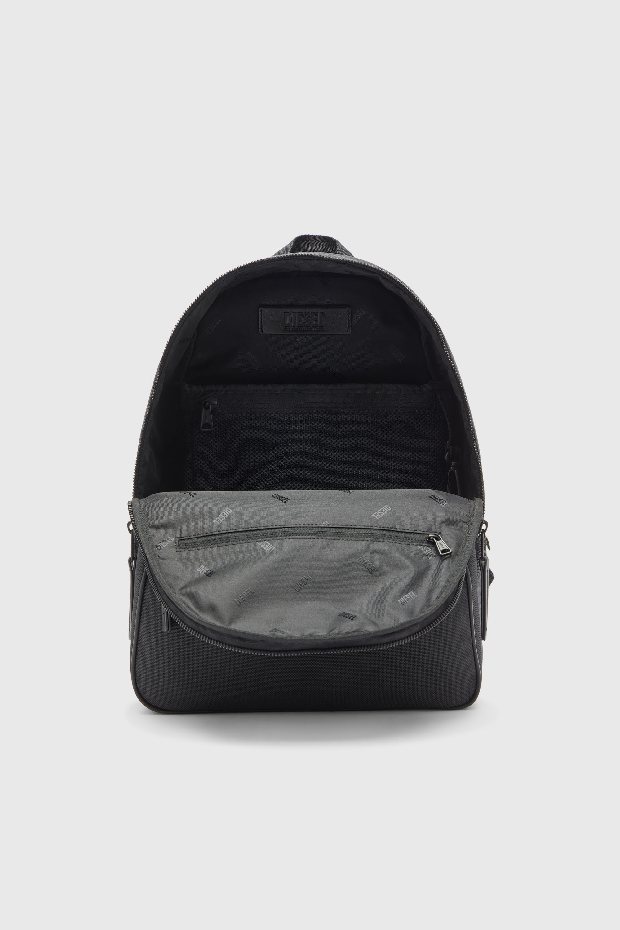 Diesel - HOLI-D BACKPACK M, Unisex's Holi-D - Backpack in nylon with Oval D logo in Black - 4