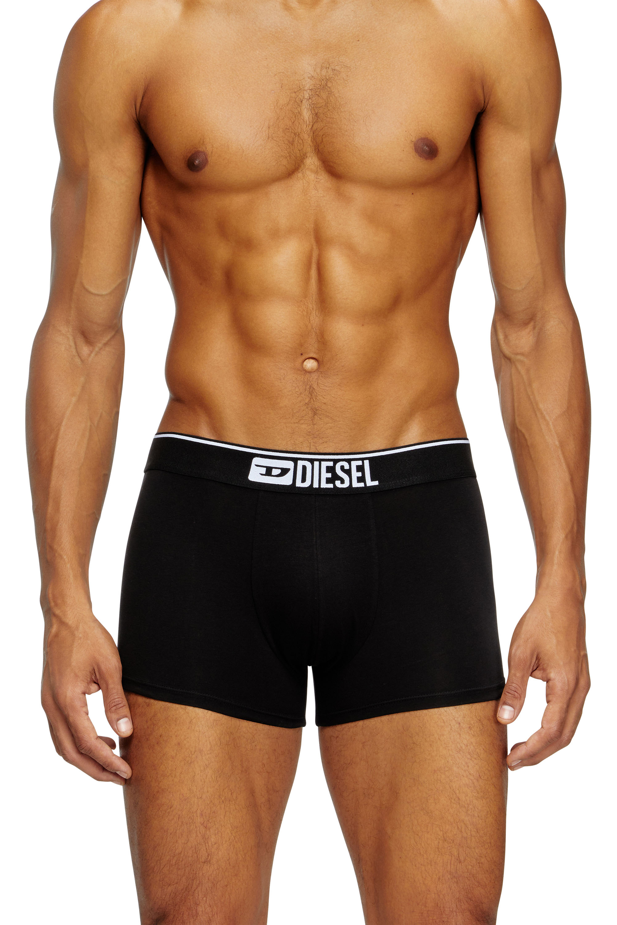 Diesel - UMBX-DAMIENTHREEPACK, Man's Three-pack of plain boxer in Black - 2