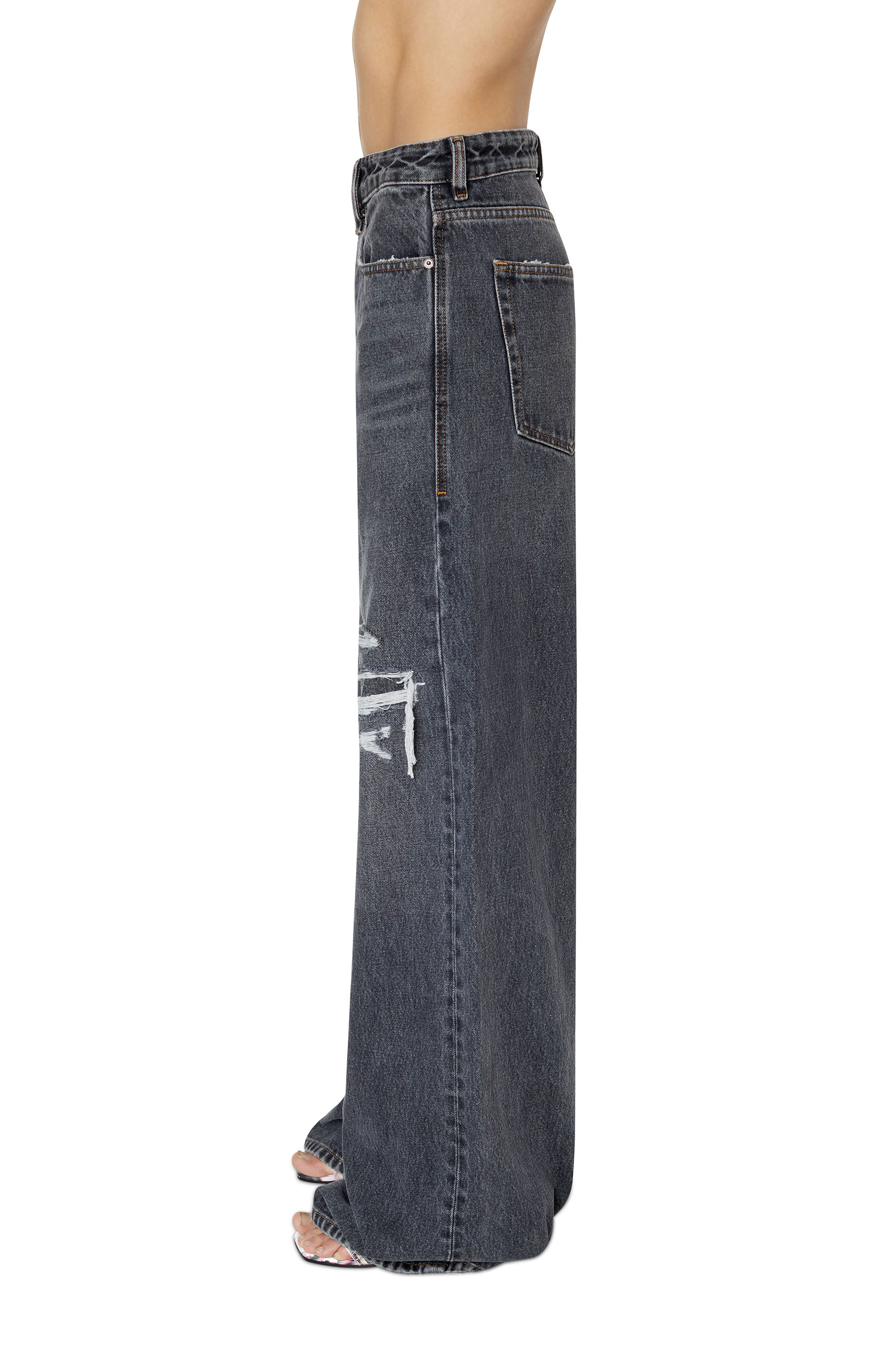 Diesel - 1996 D-Sire 007F6 Straight Jeans, Black/Dark grey - Image 4