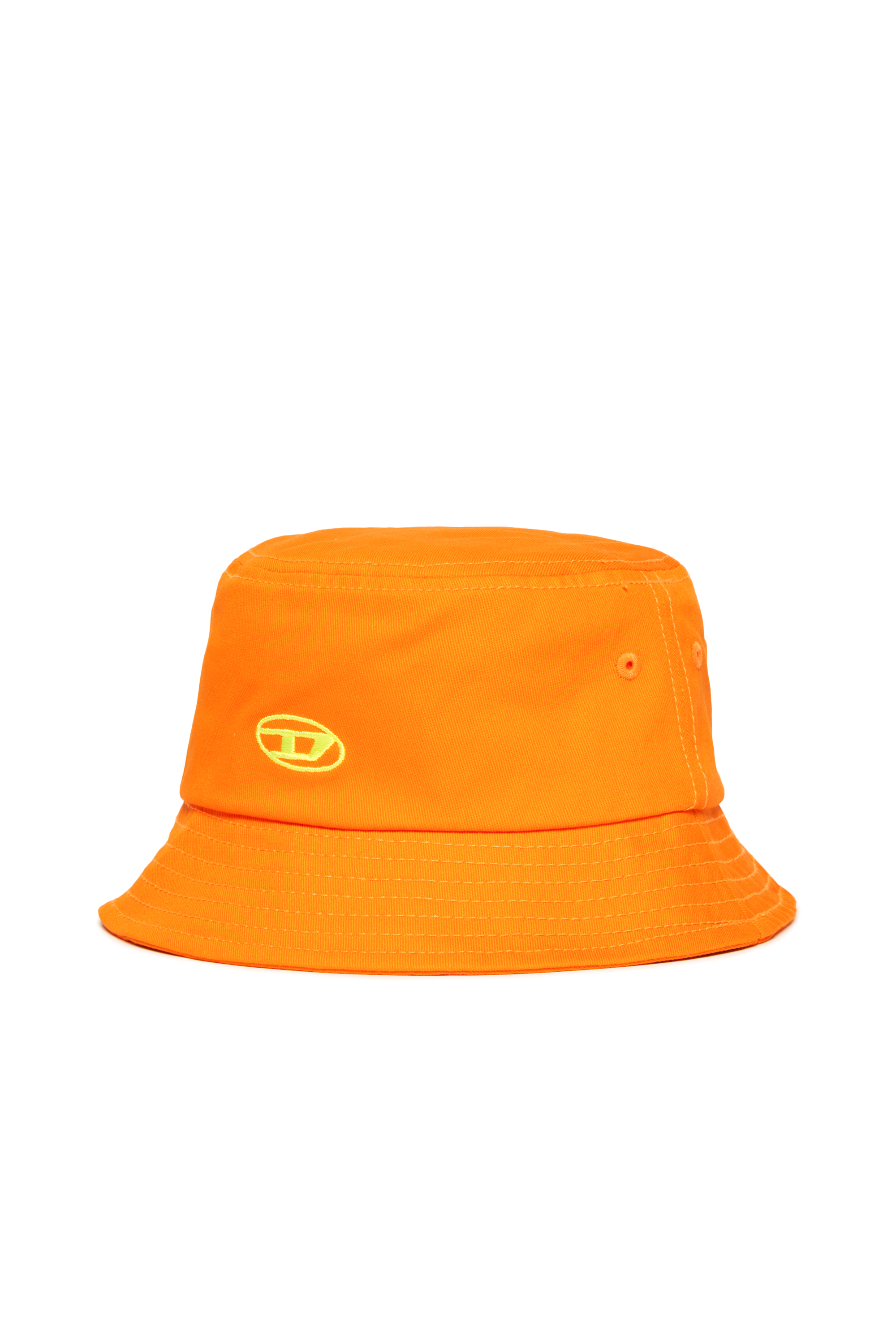 Diesel - FIRCUS, Unisex's Bucket hat with Oval D embroidery in Orange - 1