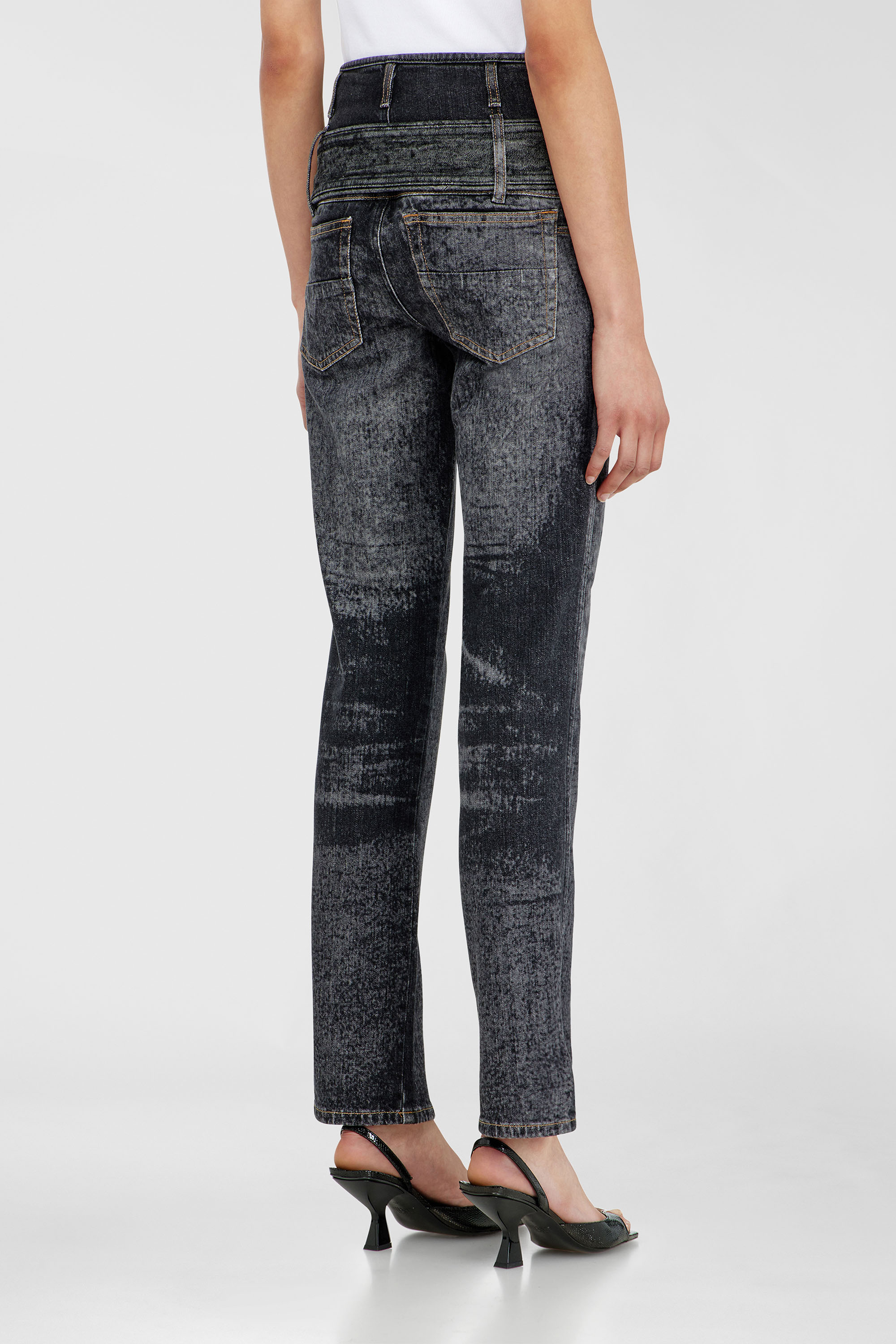 Diesel - Woman's Slim Jeans D-Gorina 09Q30, Black/Dark grey - 5