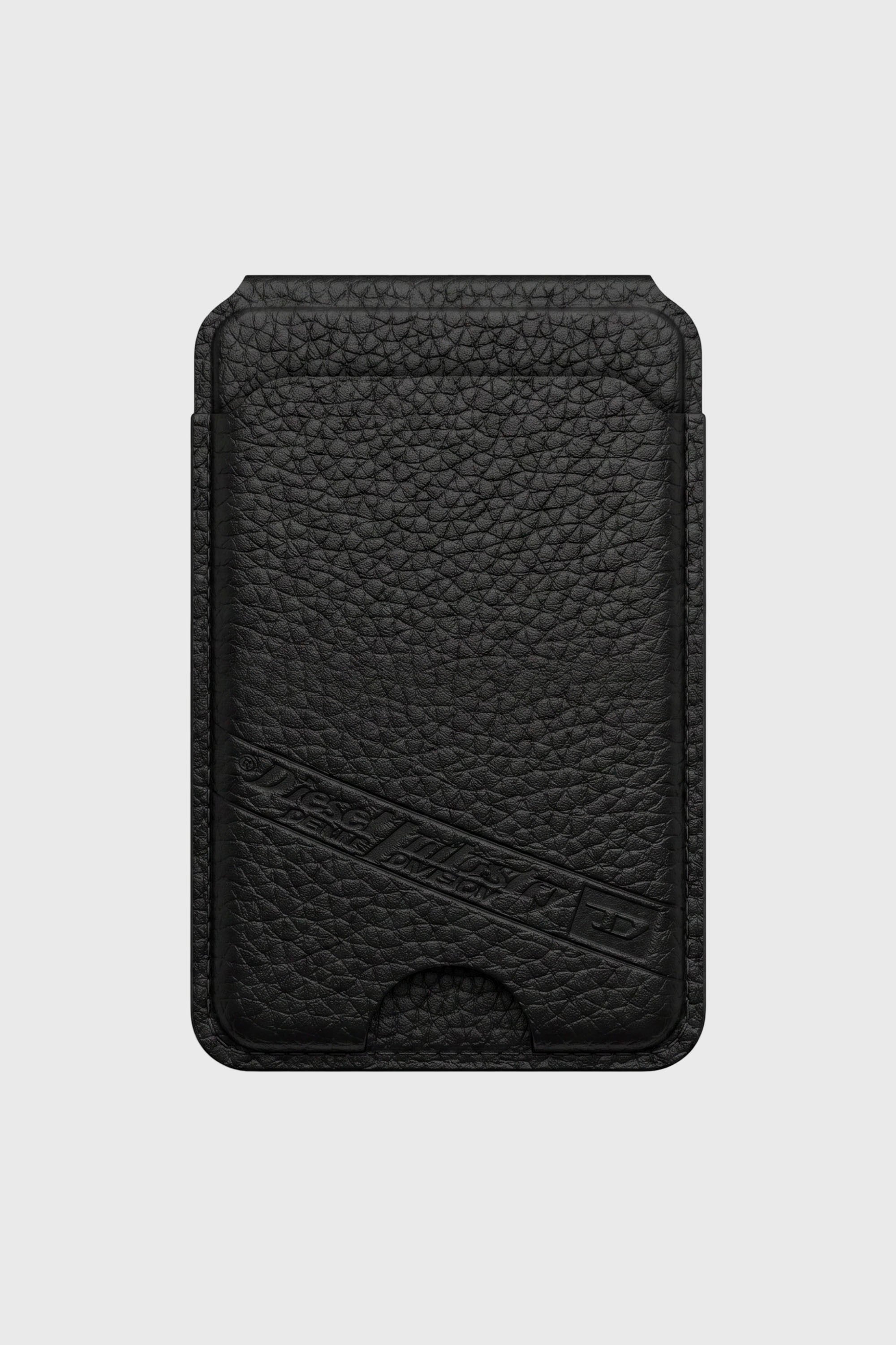 Diesel - 60649 CARD HOLDER, Unisex's Flag D MagSafe card holder in Black - 1