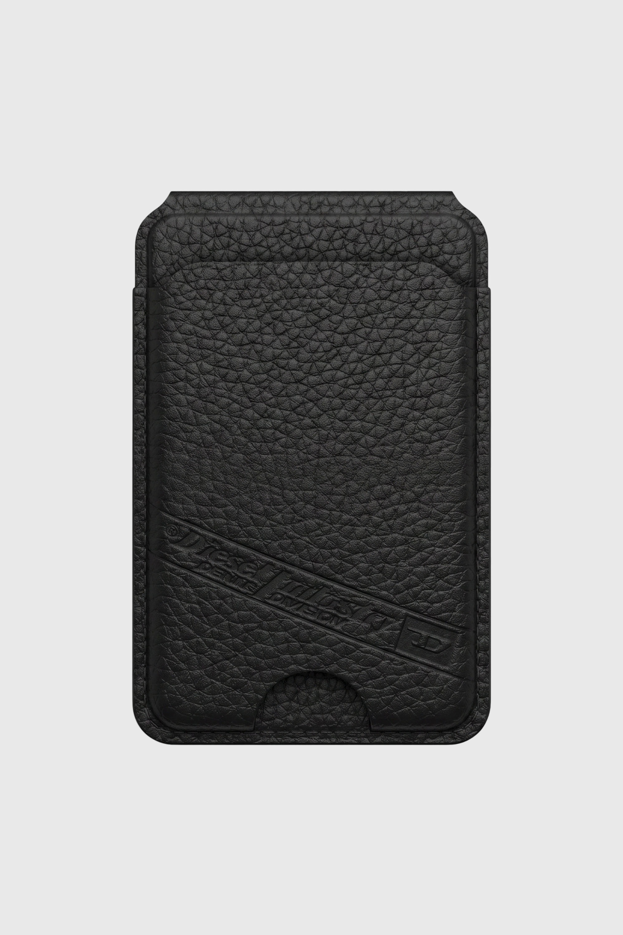 Diesel - 60649 CARD HOLDER, Unisex's Flag D MagSafe card holder in Black - 1