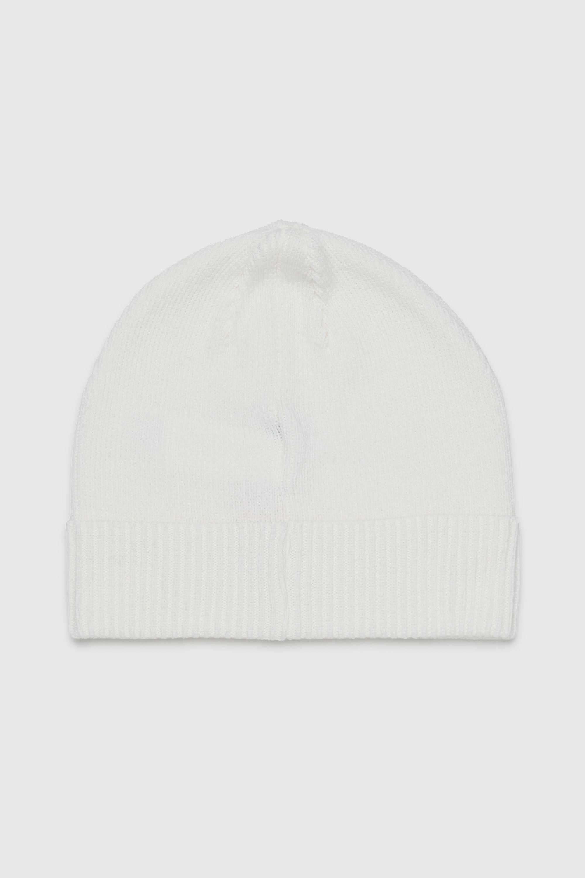 Diesel - FBAND, Unisex's Wool-blend beanie with logo in White - 2