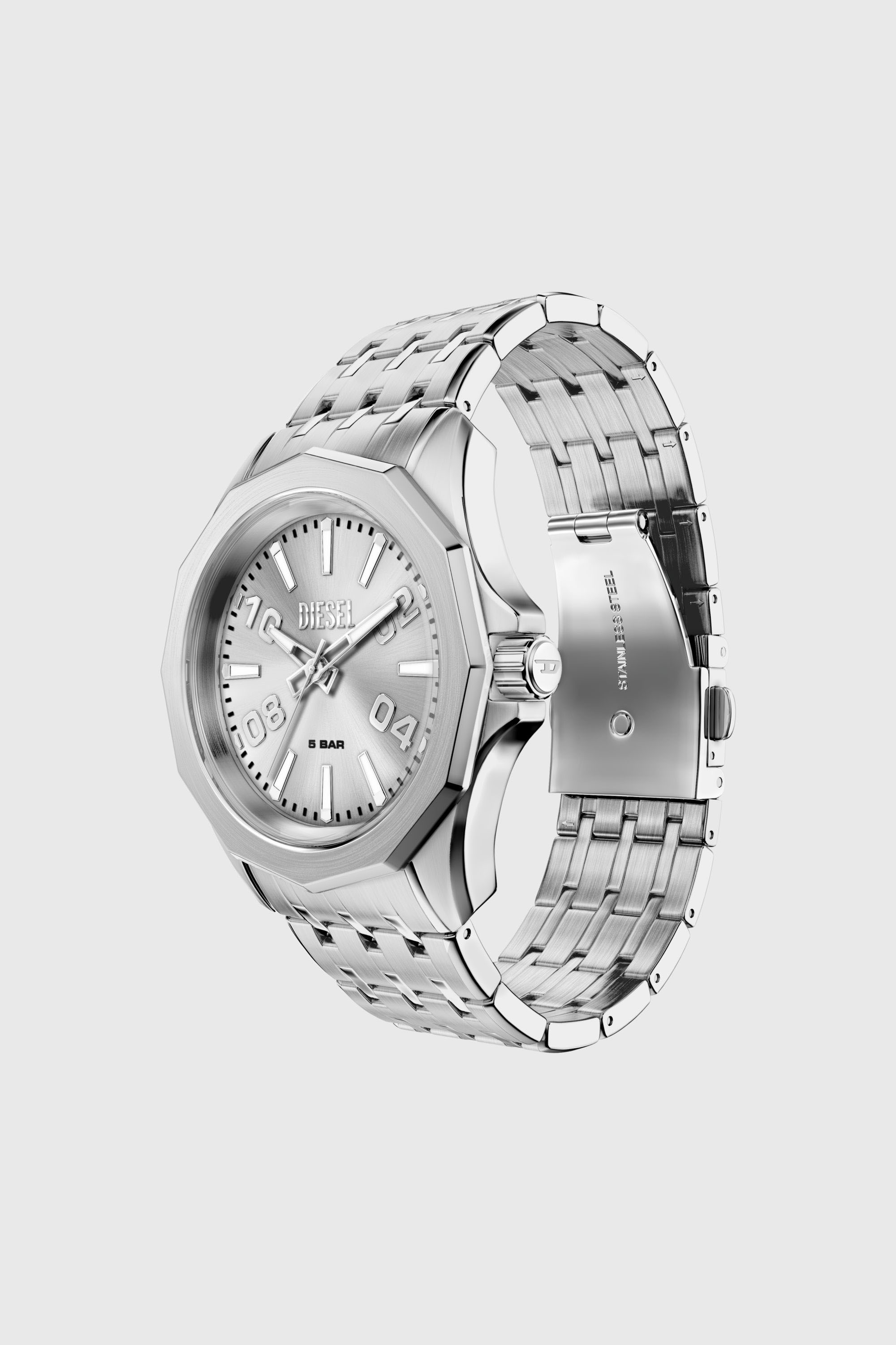 Diesel - DZ2236 WATCH, Man's Stinger stainless steel watch in Silver - 7