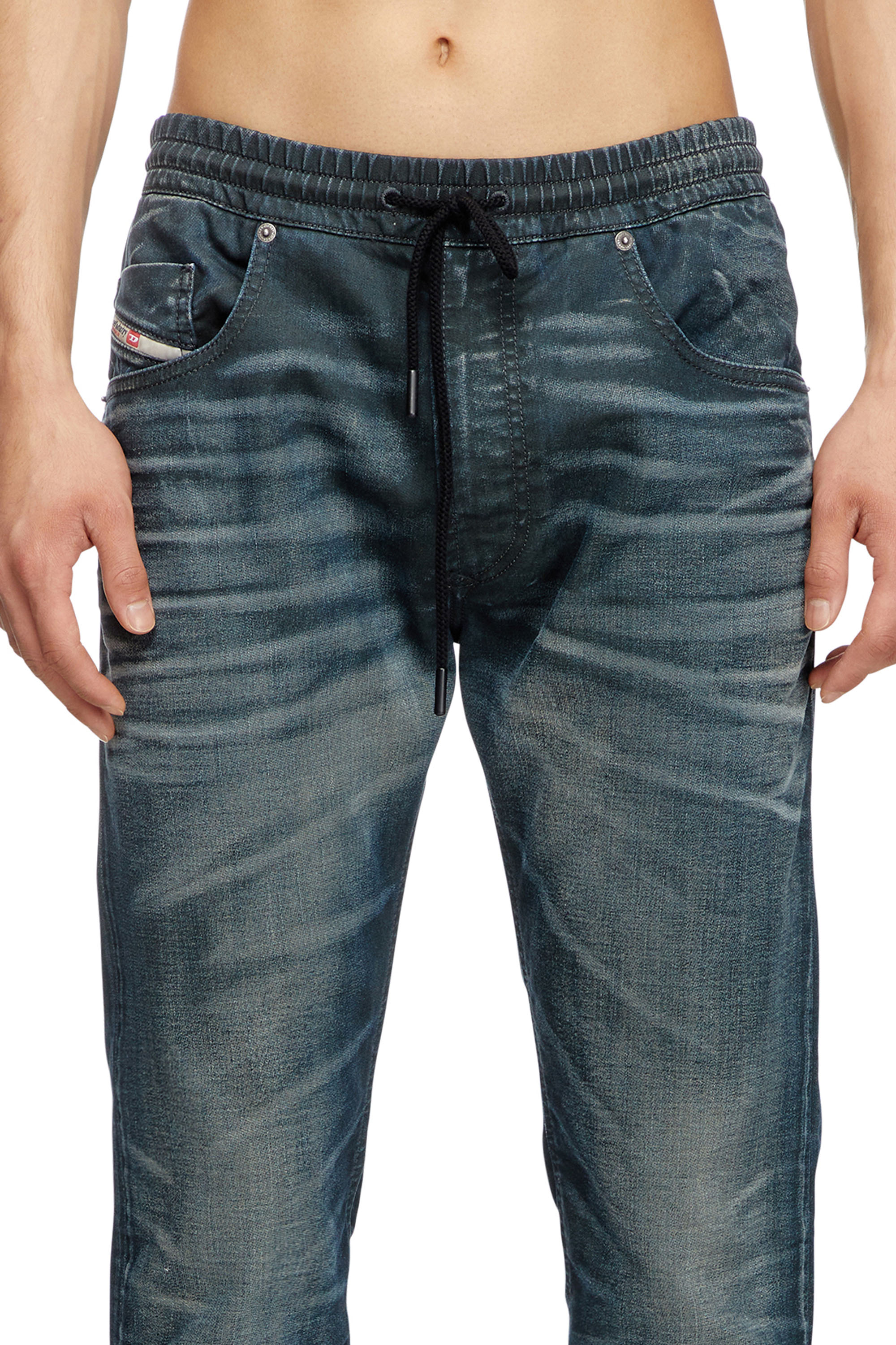 Diesel - Man's Regular 2030 D-Krooley Joggjeans® 068QK, Dark Blue - 3