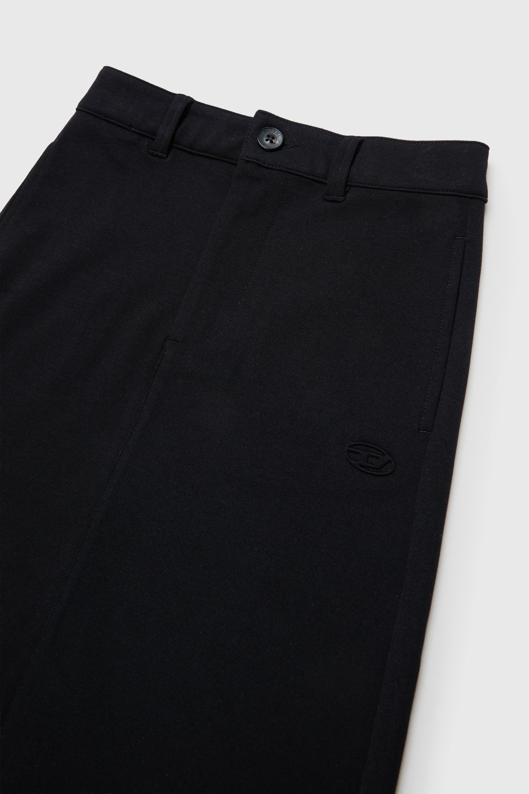 Diesel - GMILX, Woman's Skirt in stretch viscose blend in Black - 3