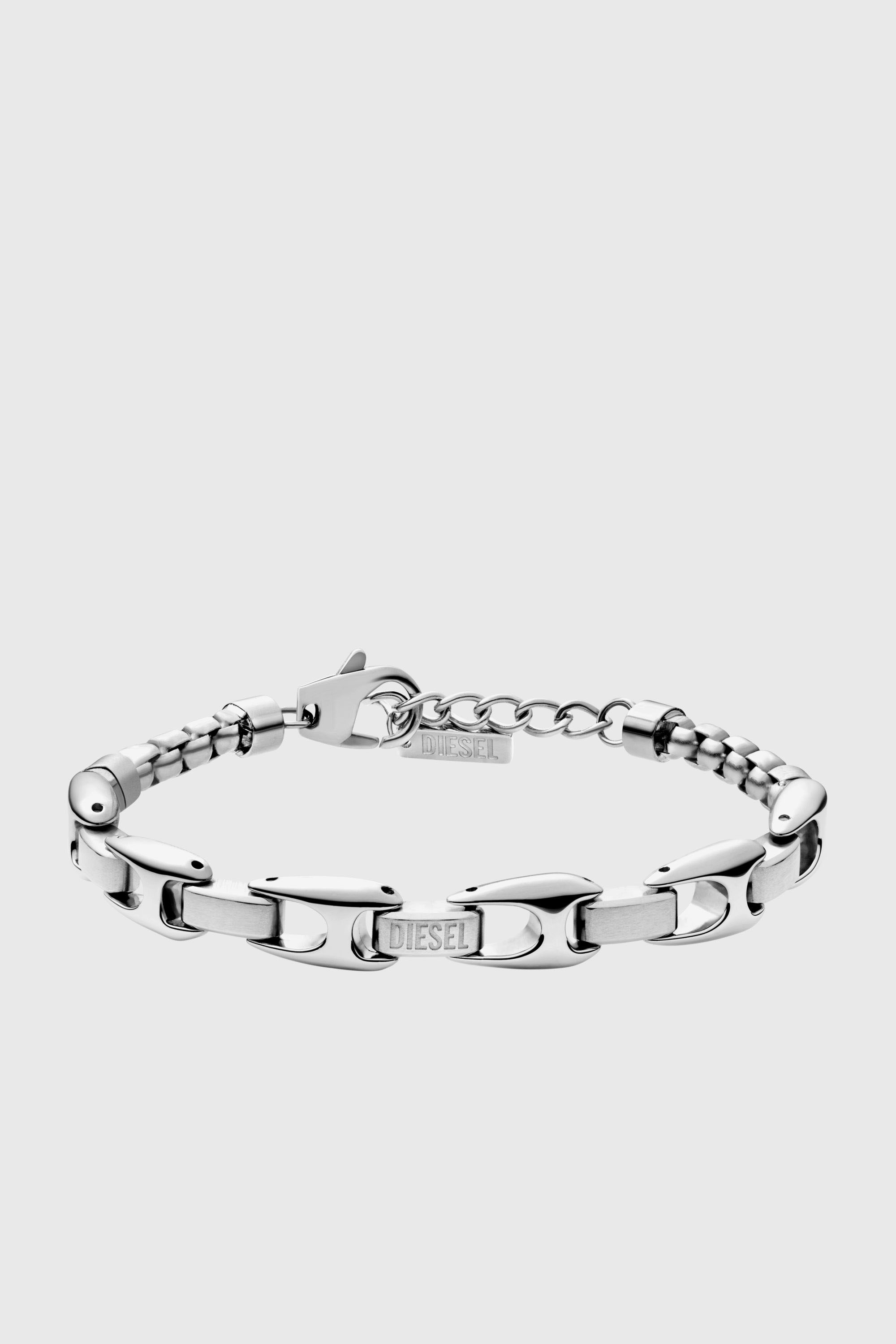 Diesel - DX1633040 JEWELLERY, Unisex's Stainless steel chain bracelet in Silver - 1