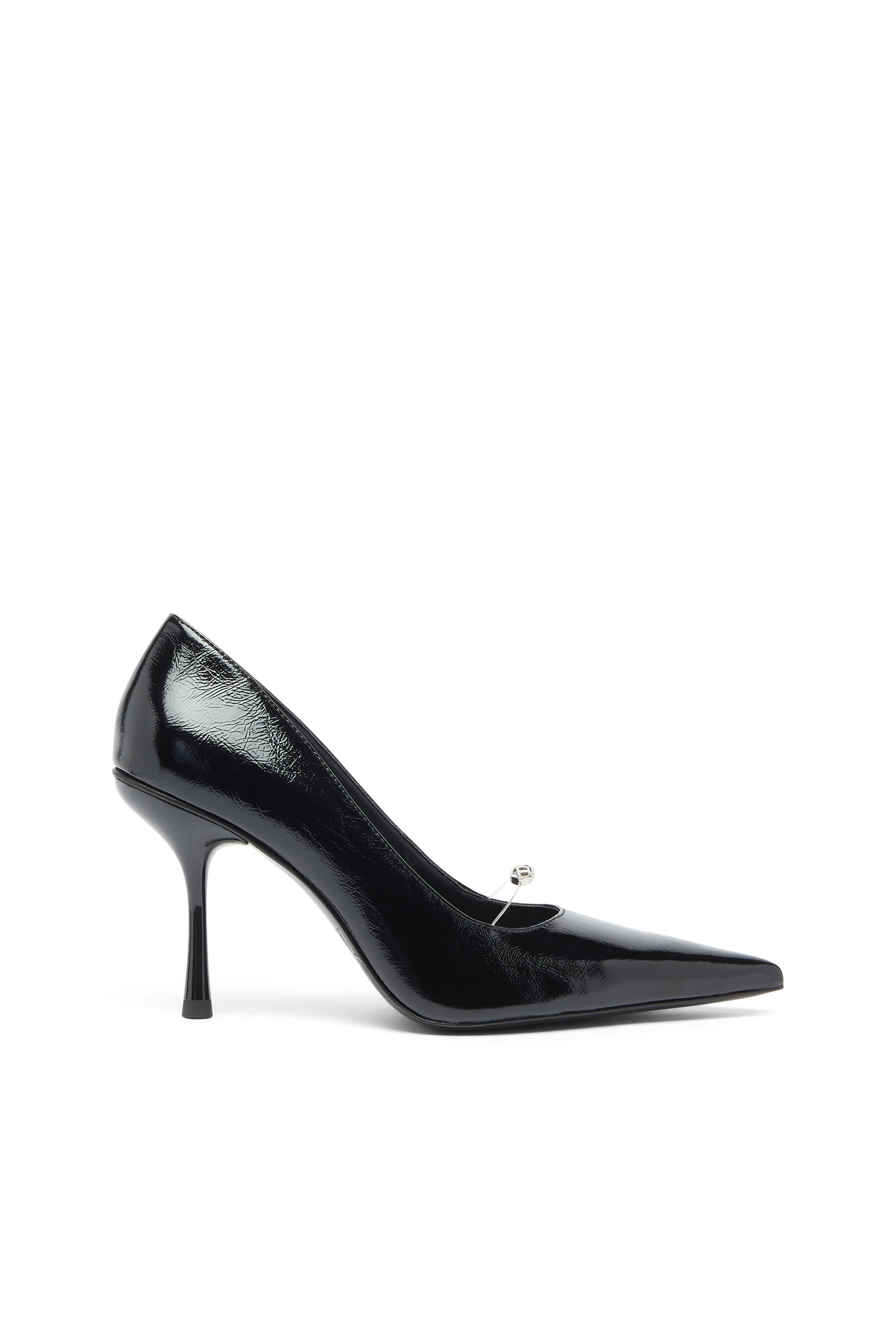 Diesel - D-JEWELS 90 P, Woman's D-Ten&Half - Pumps in naplak leather in Black - 1