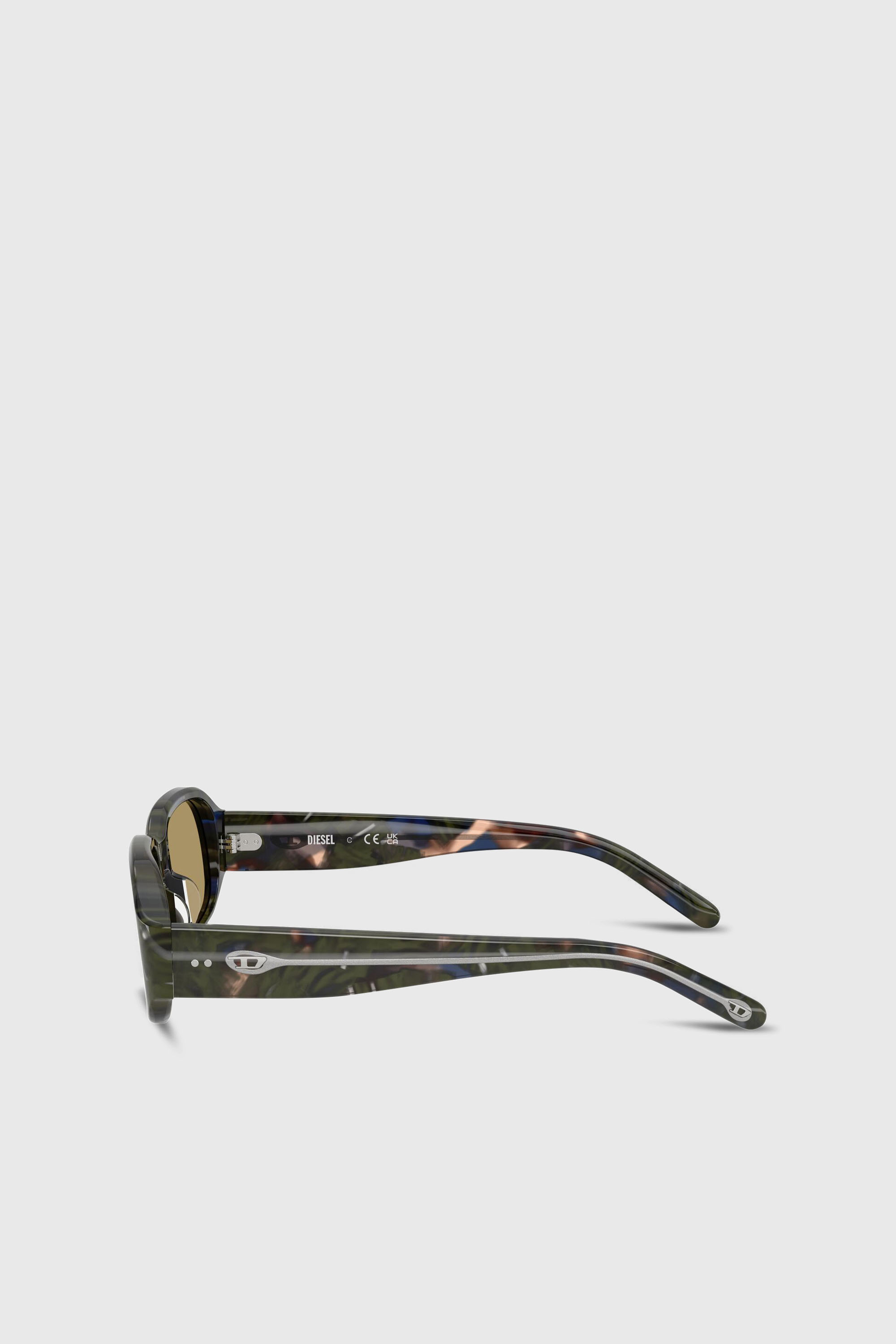 Diesel - 0DL2009U, Unisex's Rectangle sunglasses in Green/Brown - 5