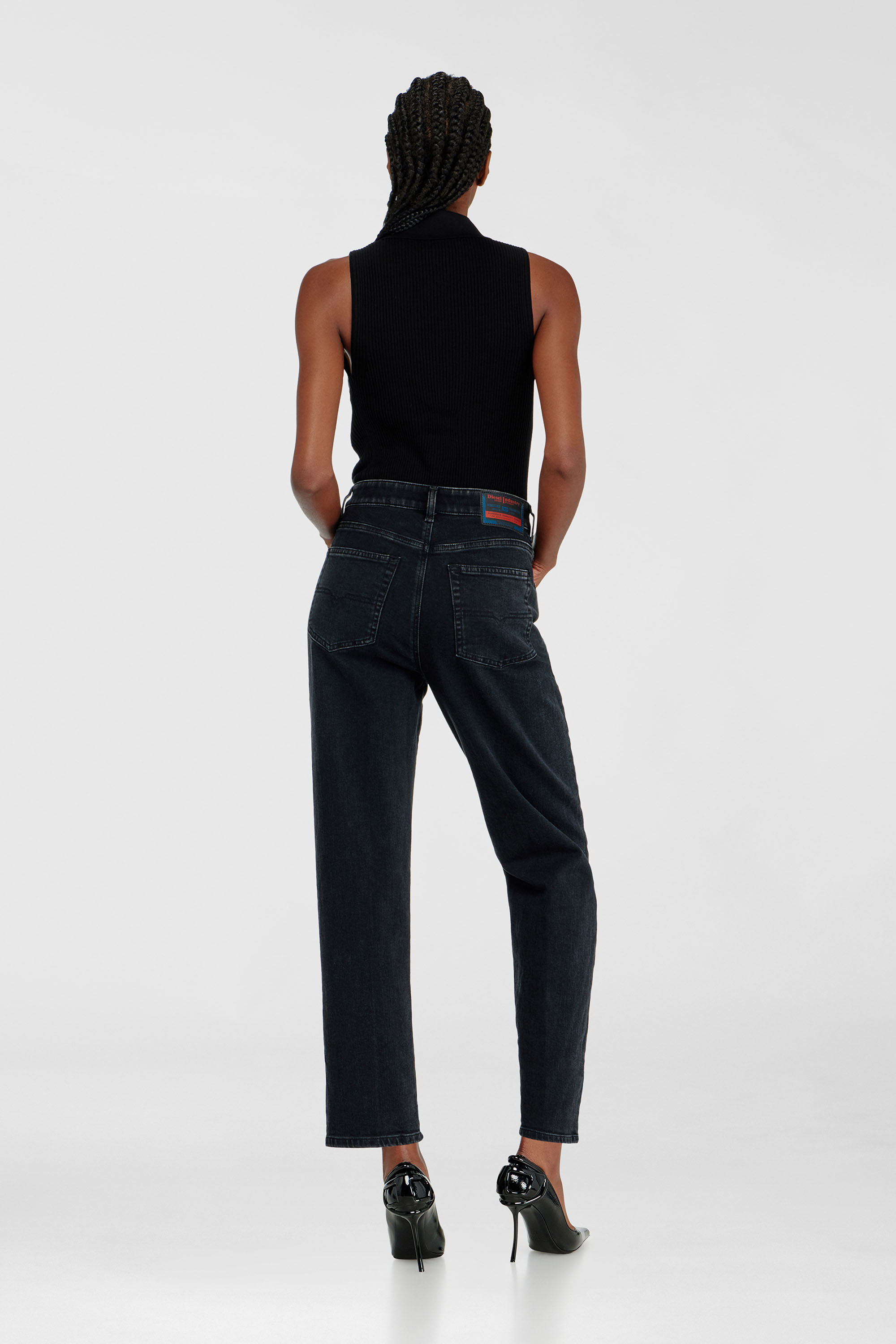 Diesel - Woman's Regular Jeans 1981 D-Went 09N89, Black/Dark grey - 3