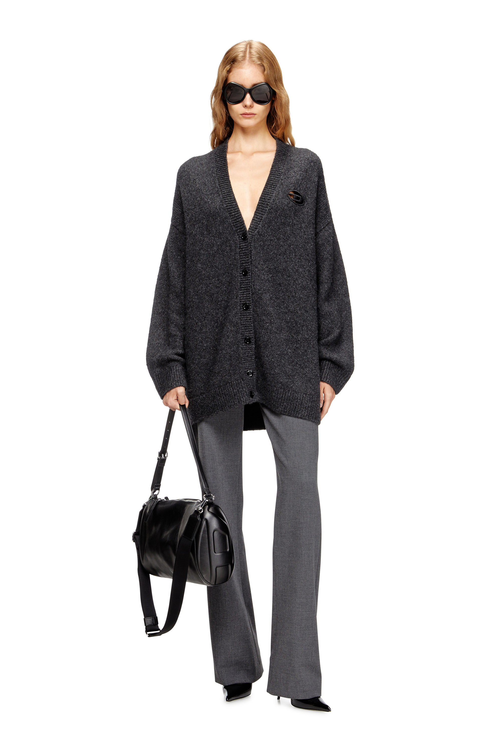 Diesel - LOAD-D SHOULDER BAG X, Unisex's Load-D-Shoulder bag with hard-shell logo sides in Black - 2