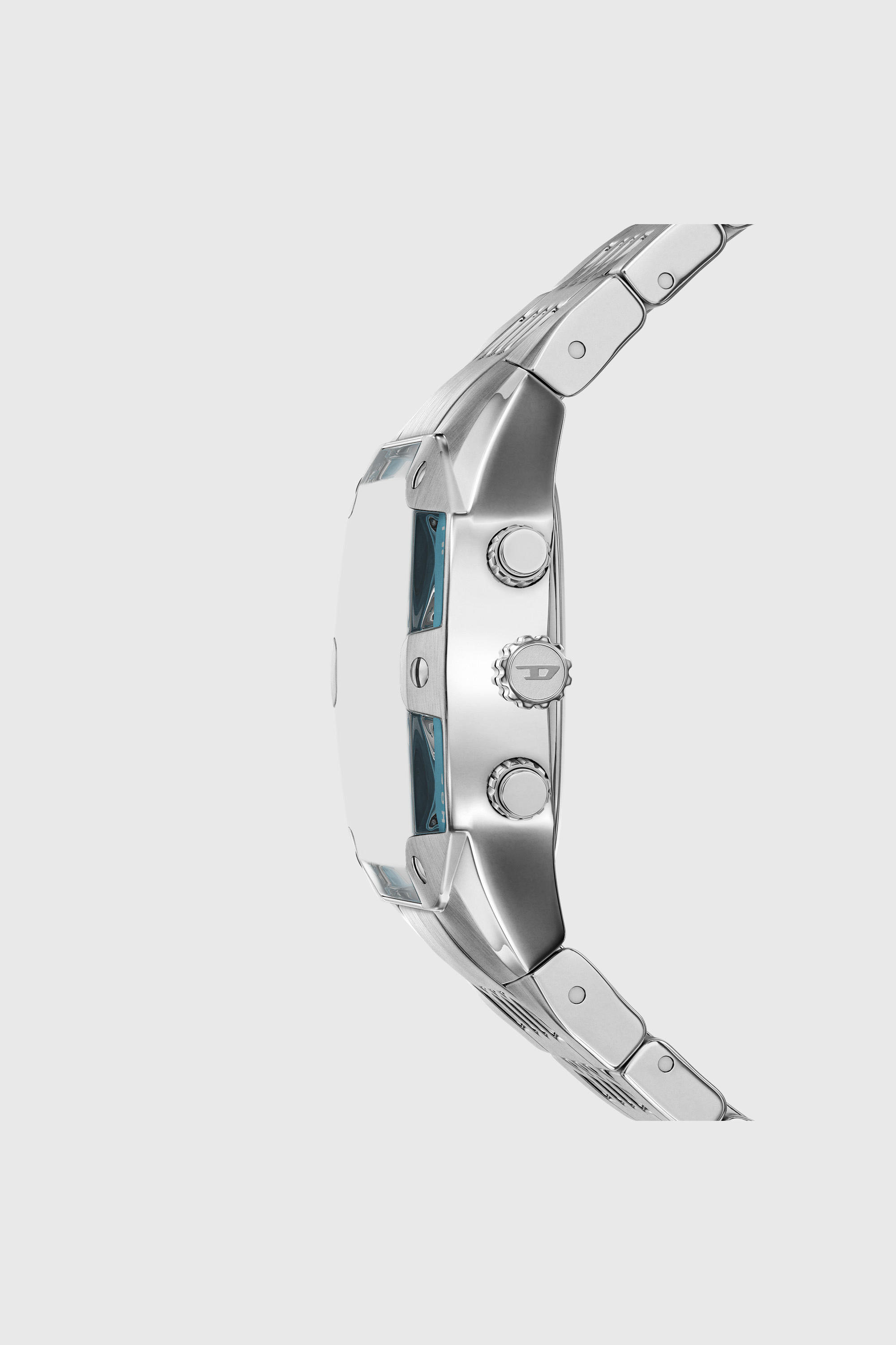 Diesel - DZ4725 WATCH, Man's Spiked cushion stainless steel watch in Silver - 3