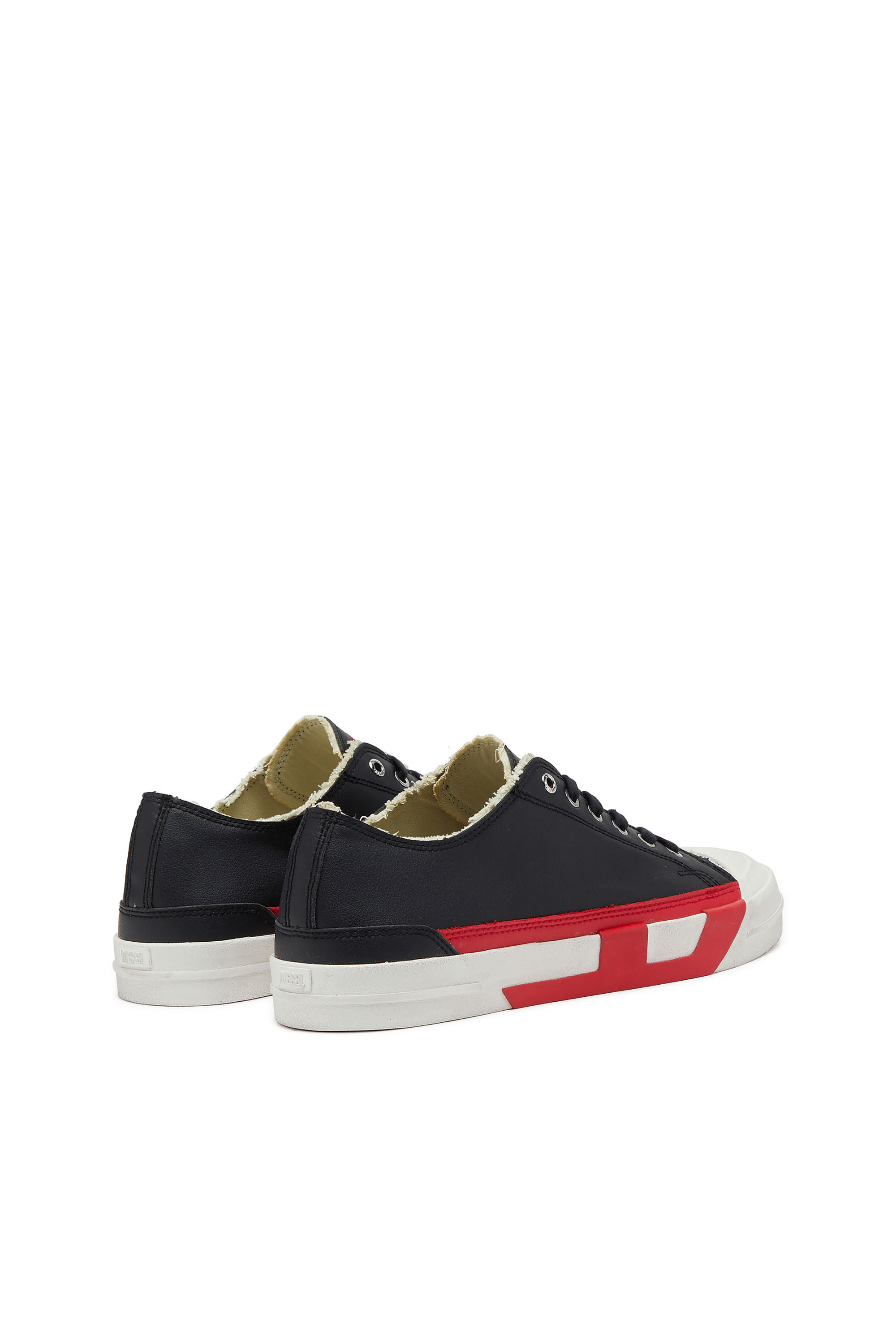 Diesel - S-D-VERSE LOW II, Man's S-D-Verse logo sneakers in Black/Red - 3