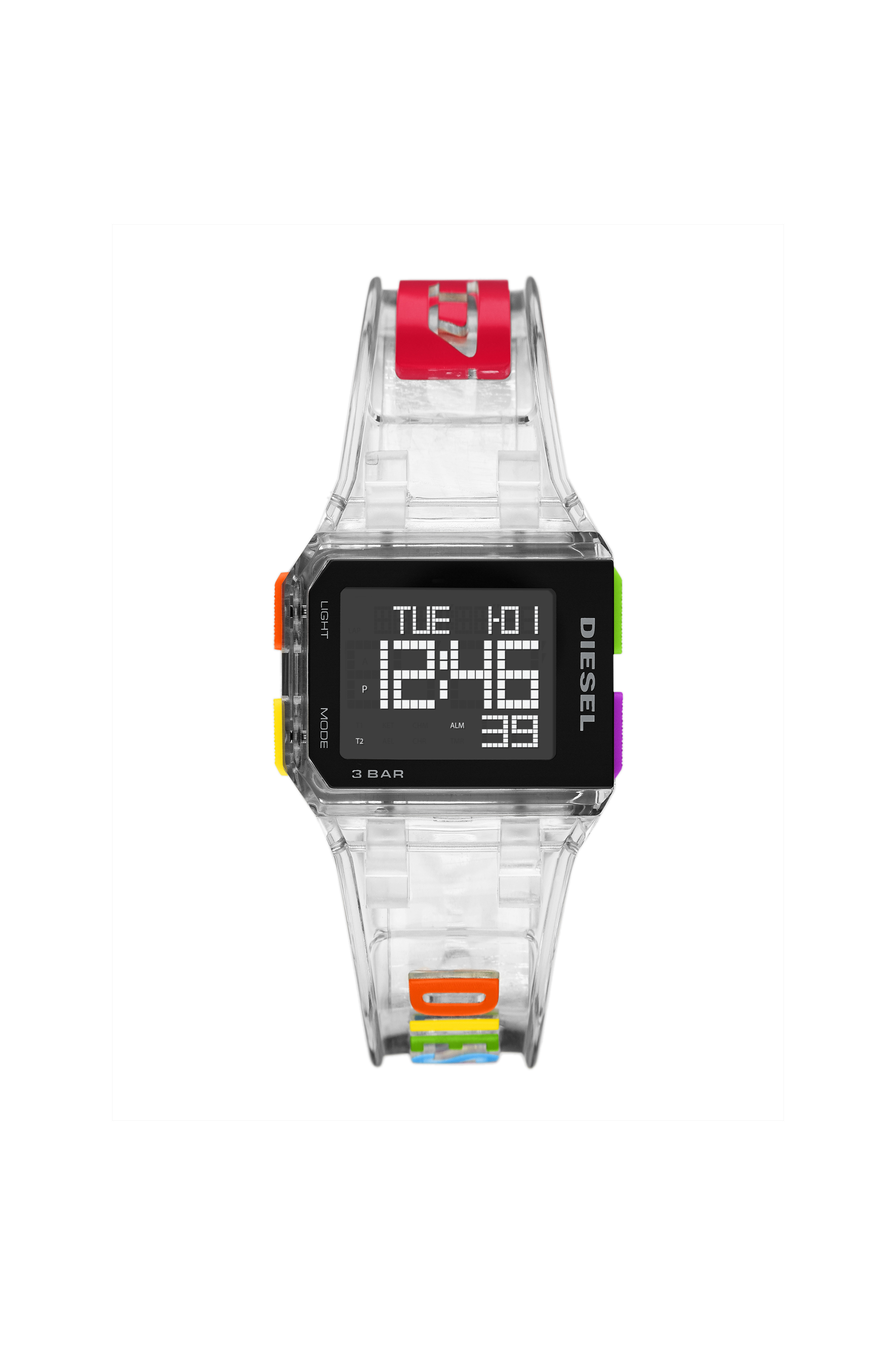 Diesel - DZ1935, Unisex's Limited-edition Chopped digital transparent watch in White - 1