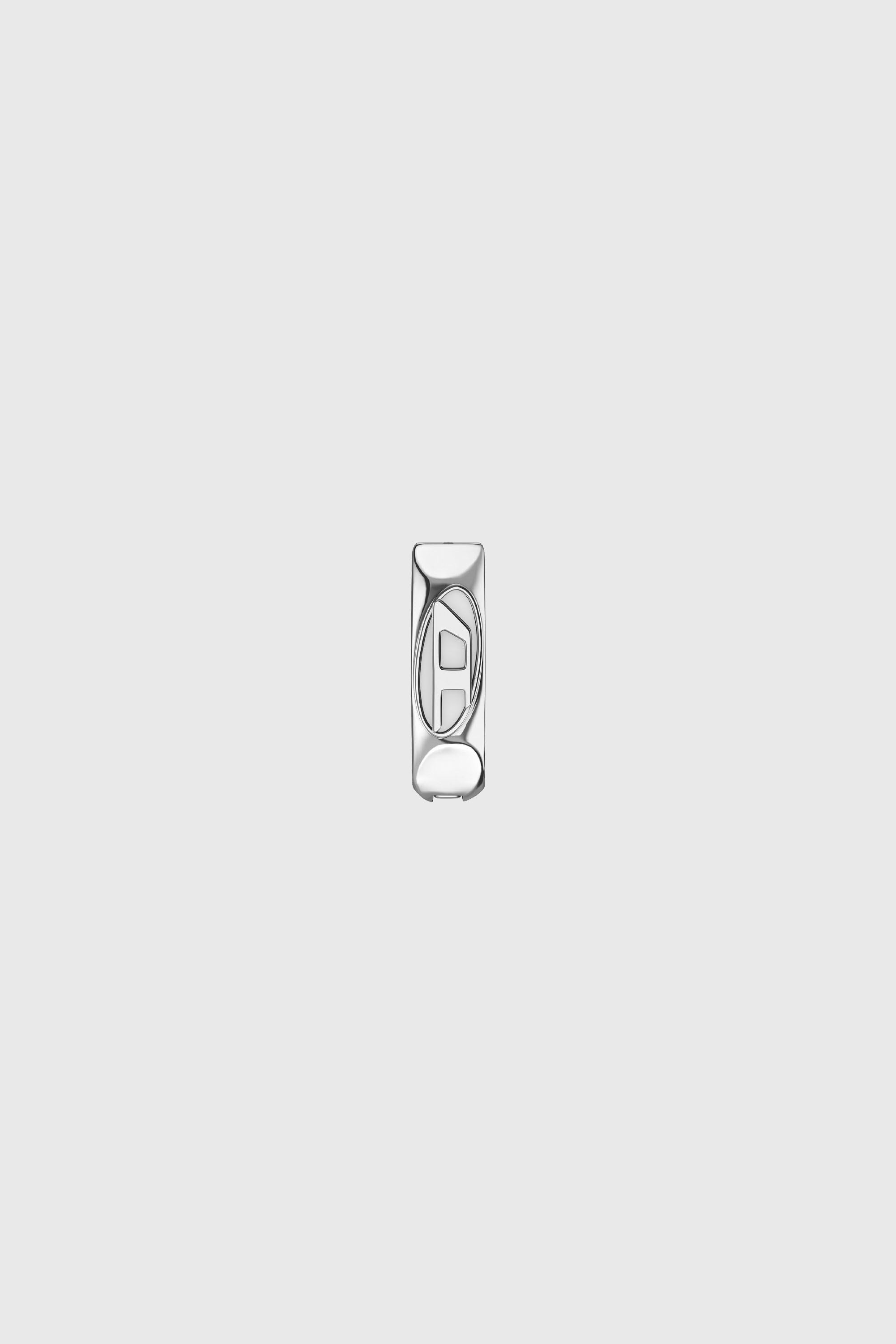 Stainless steel single hoop earring