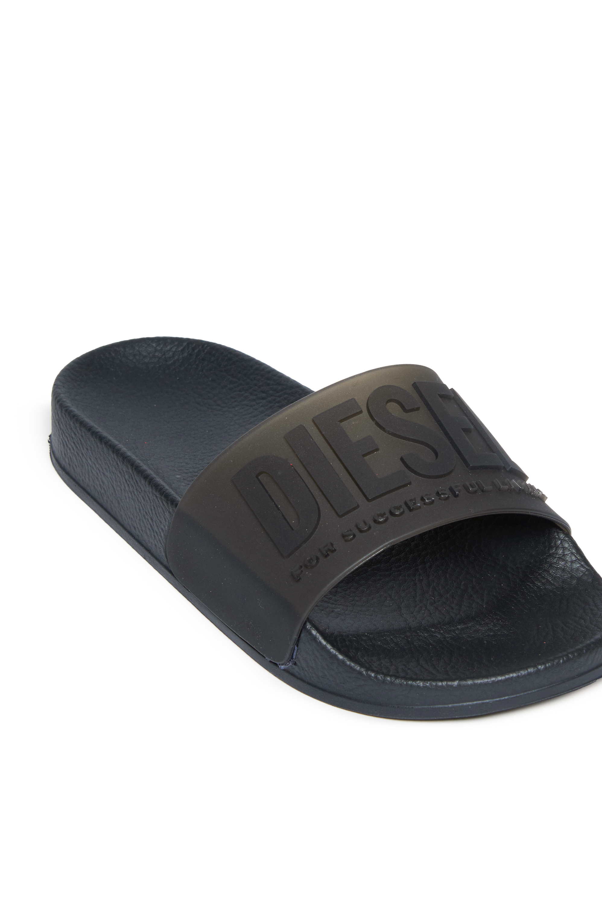 Diesel - SA-MAYEMI CC, Unisex's Semi-transparent rubber pool slides in Black - 4