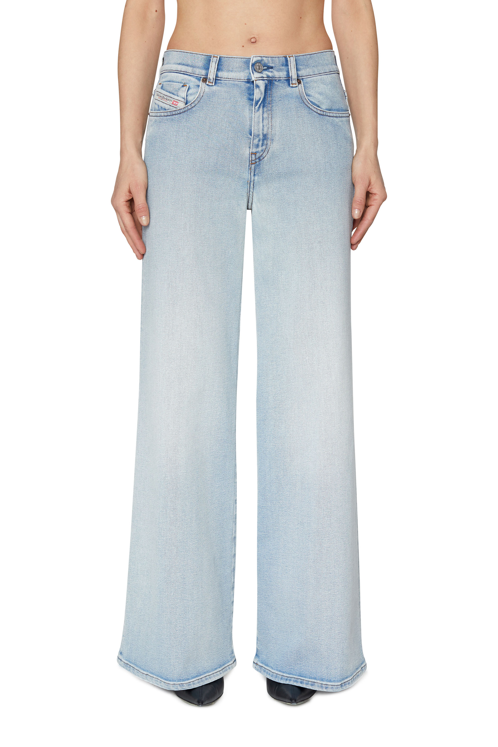 1978 D-AKEMI 09C08 Bootcut and Flare Jeans, Light Blue - Jeans