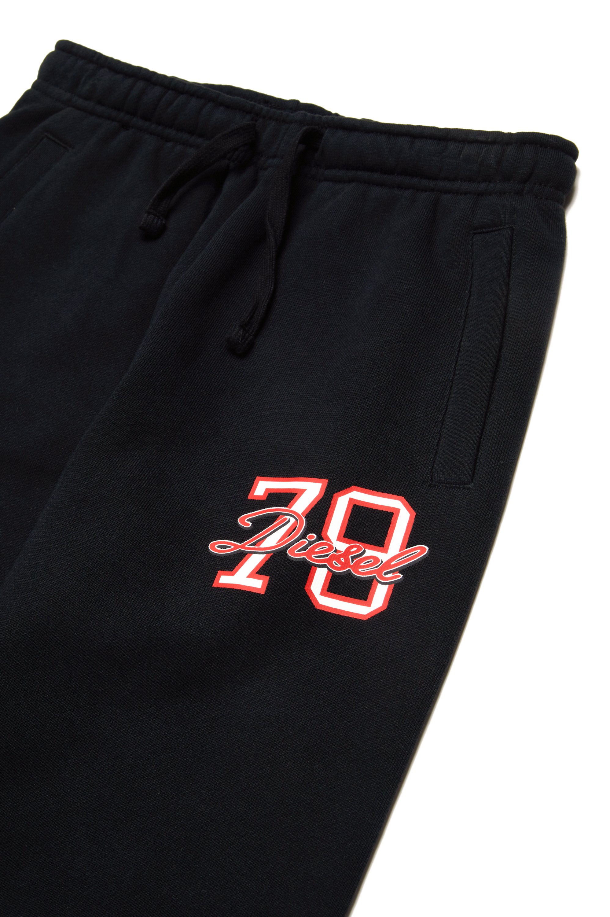 Diesel - PFUDO, Man's Track pants with logo prints in Black - 3