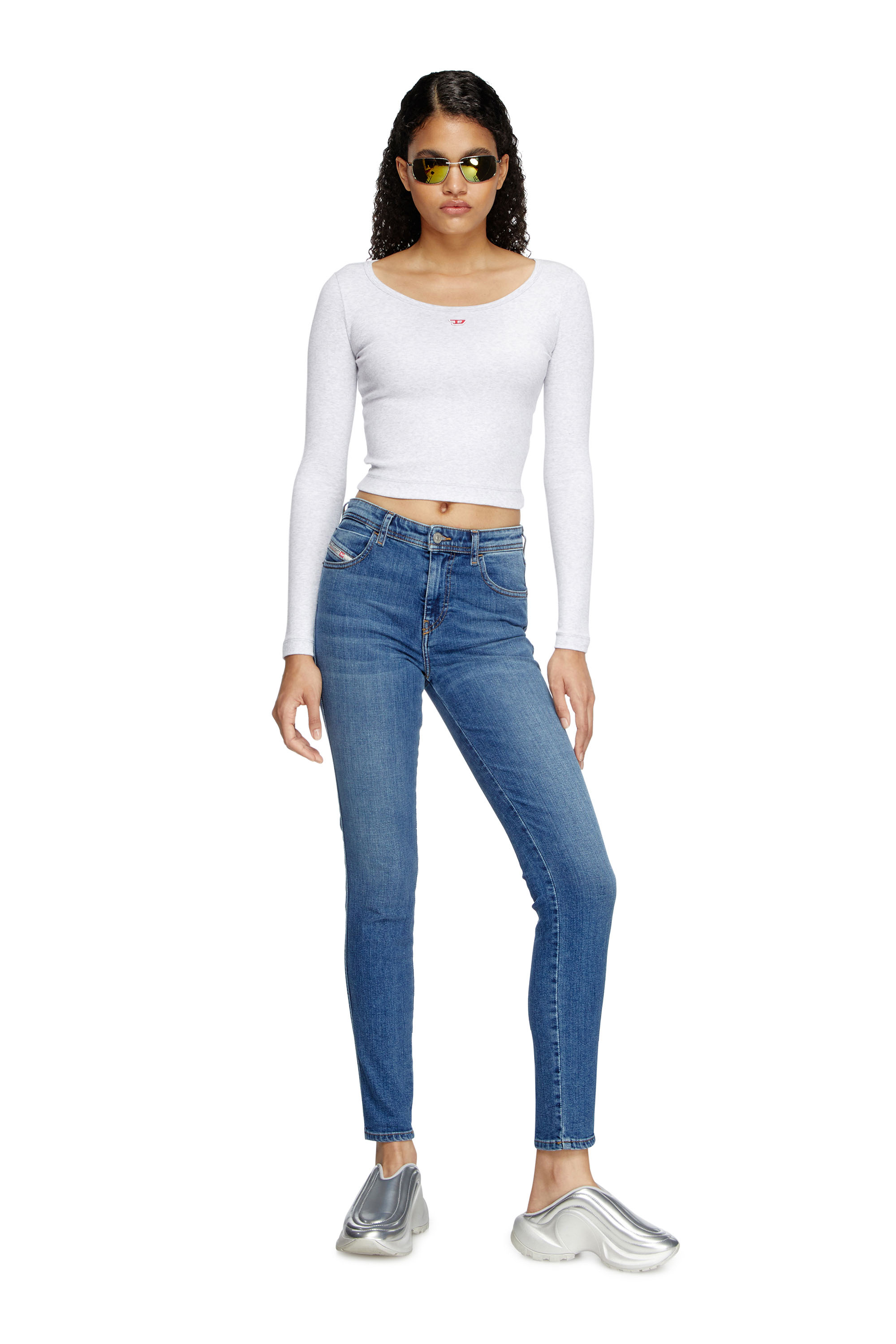 Diesel - Woman's Skinny Jeans 2015 Babhila 09L02, Medium blue - 2