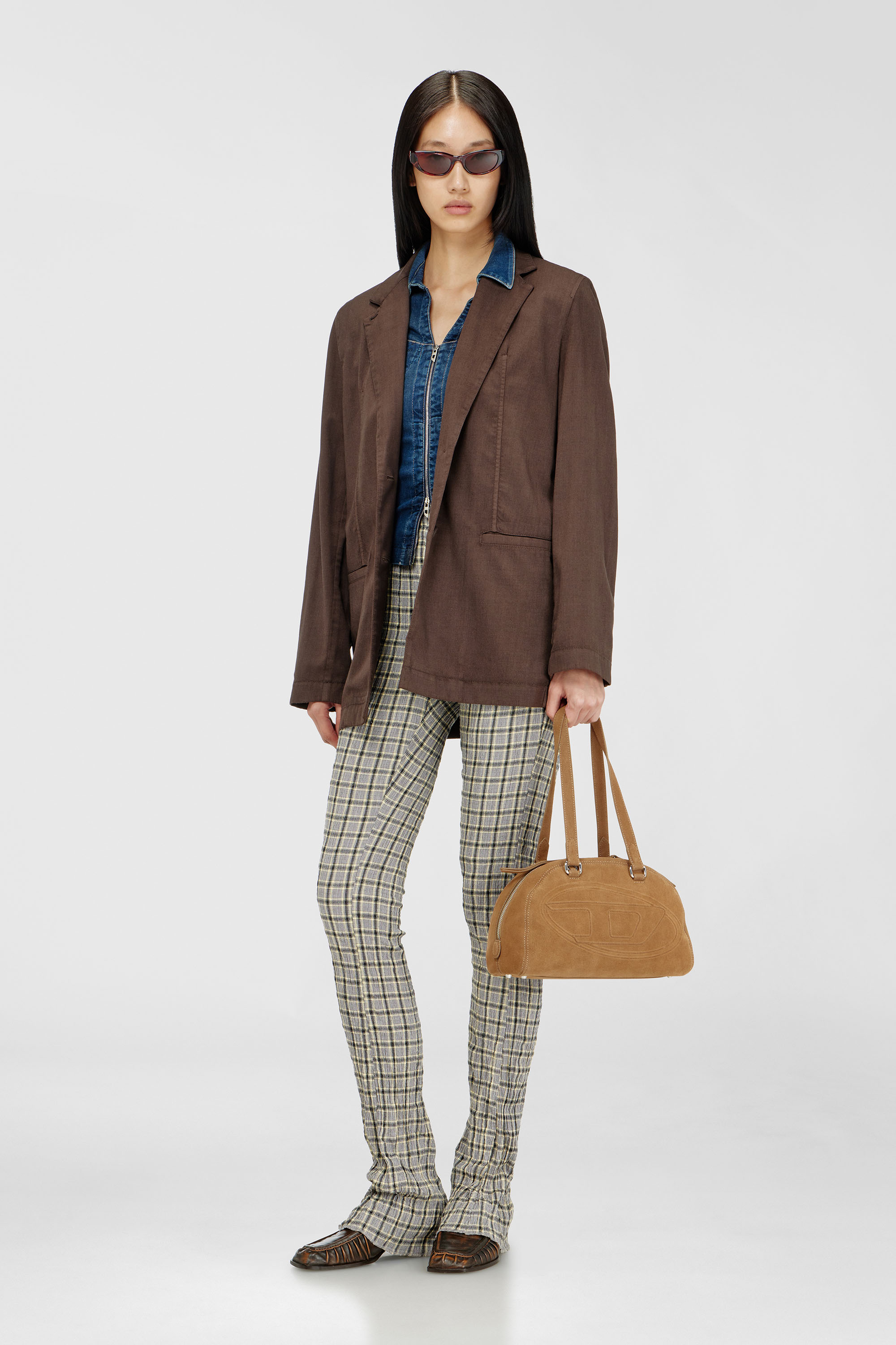 Deconstructed blazer in stretch wool