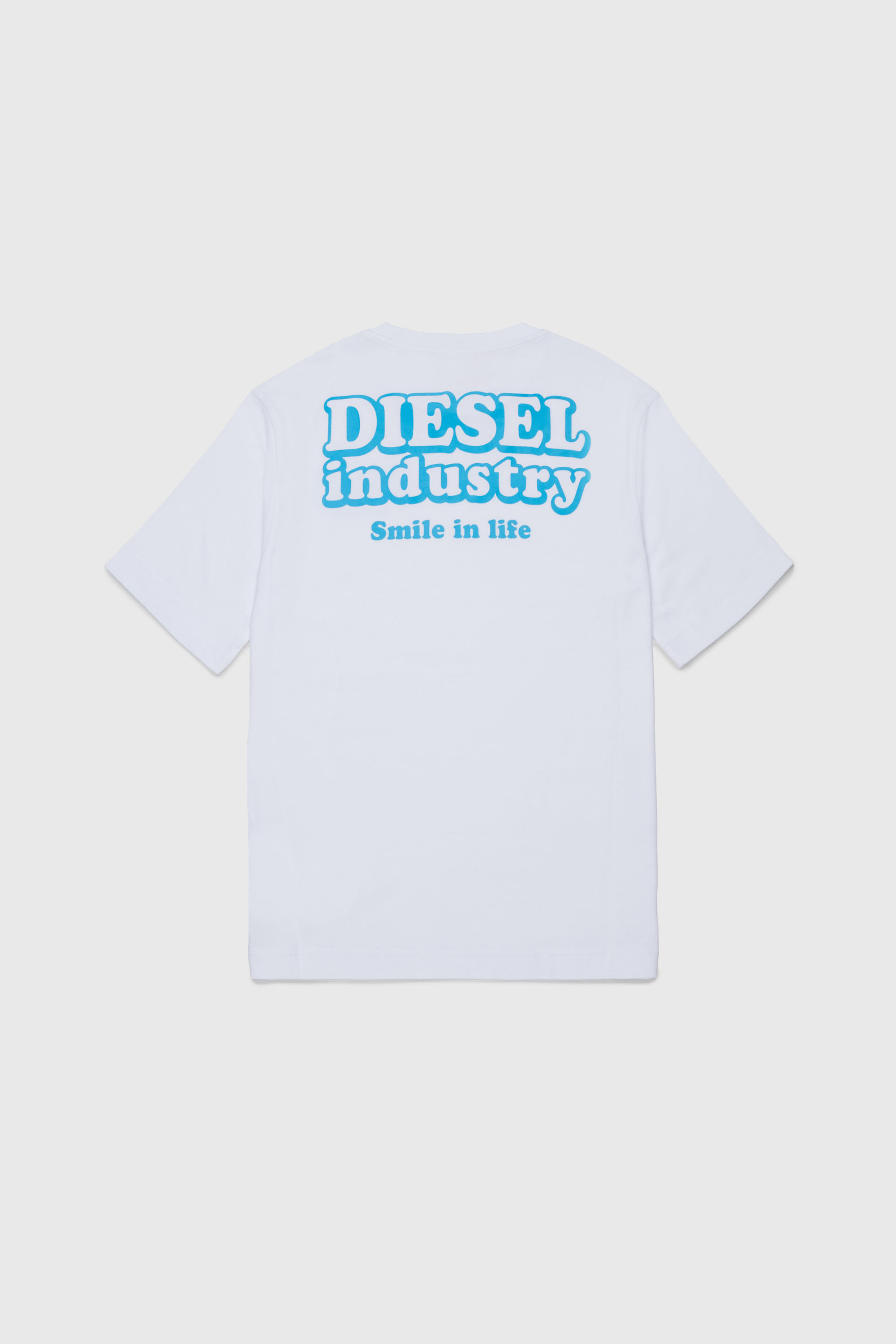 Diesel - TLODIM OVER, Man's T-shirt with Diesel Industry print in White - 2
