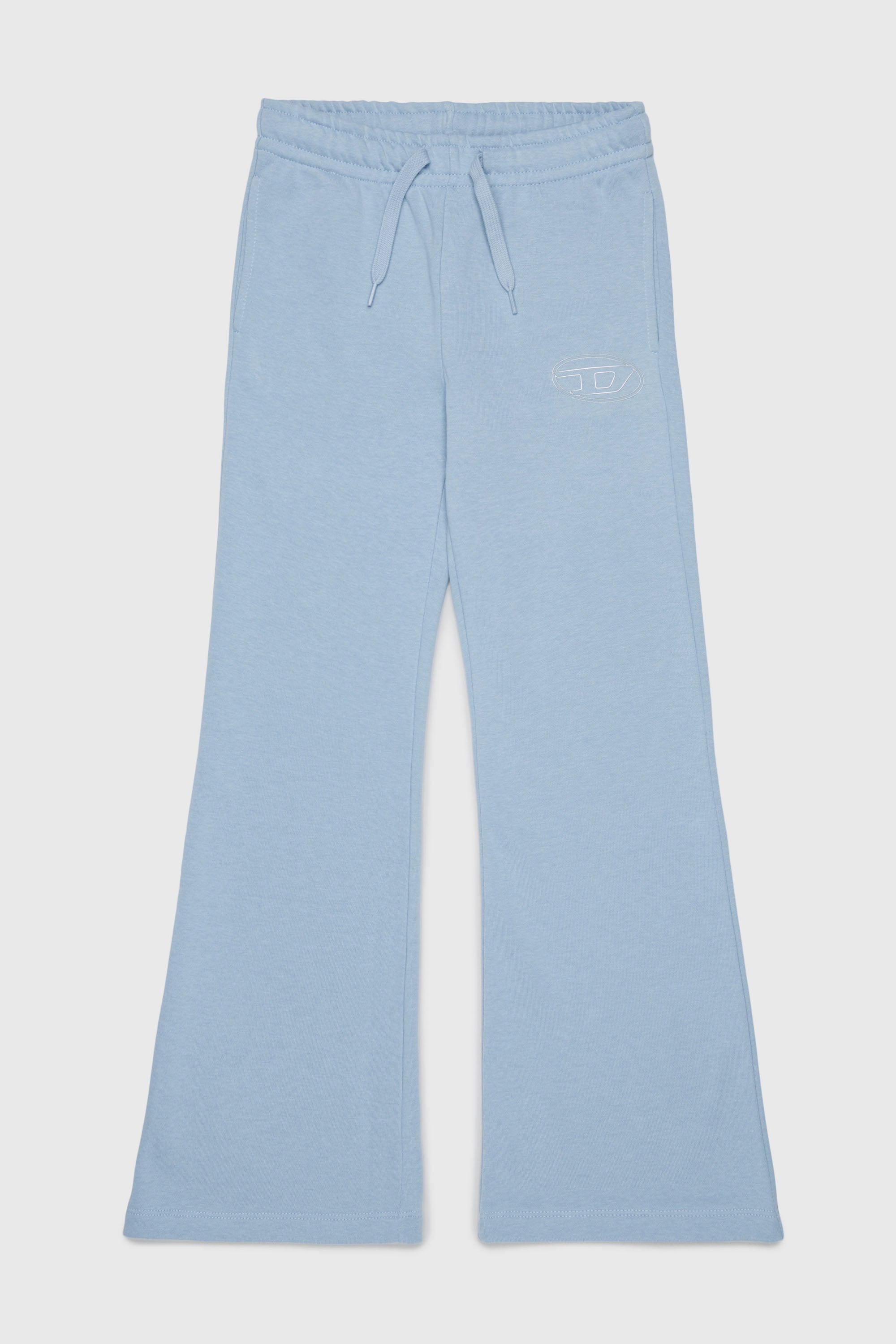 Diesel - PALBIRT, Woman's Flared sweatpants with Oval D logo in Light Blue - 1