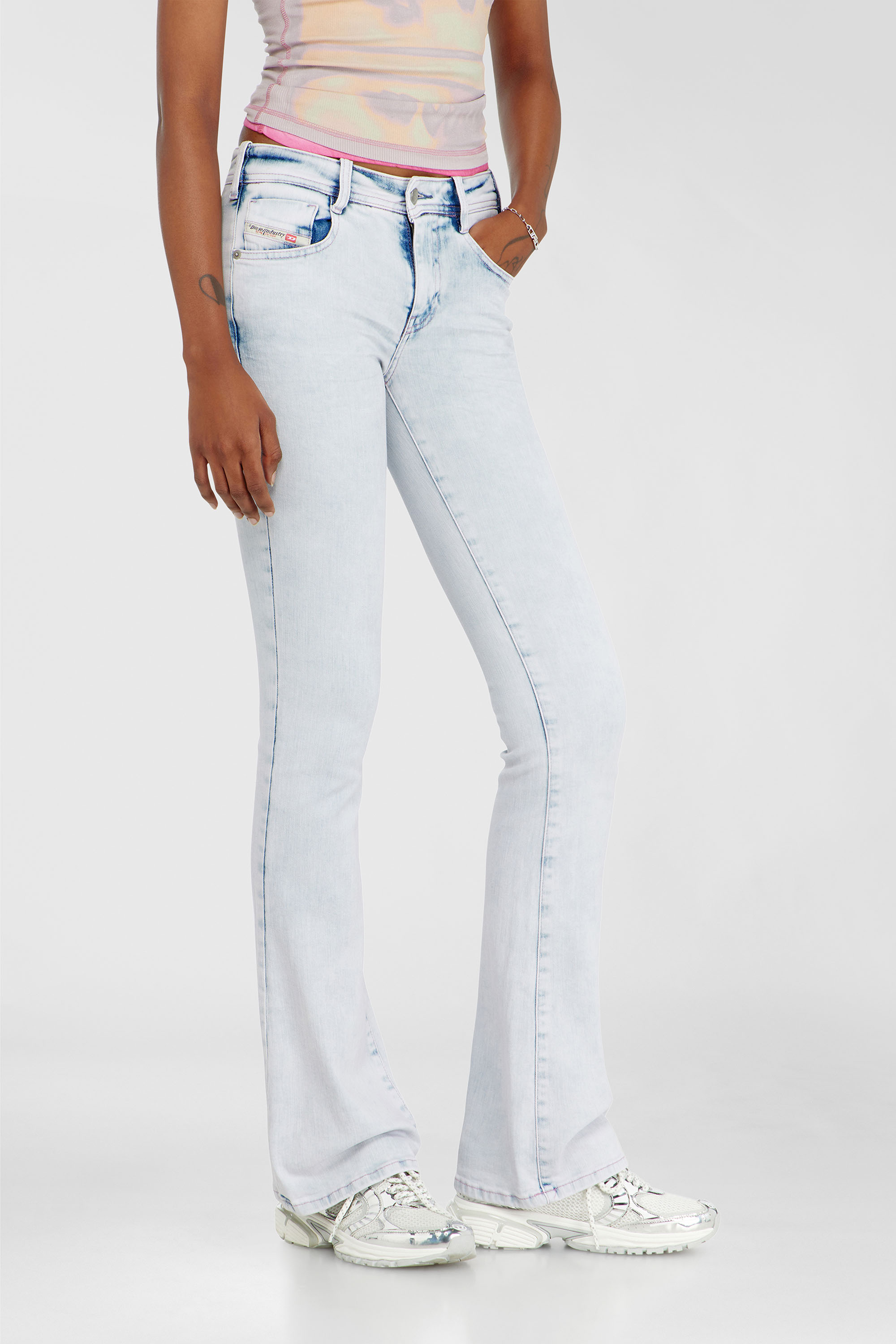 Diesel - Woman's Bootcut Jeans 1969 D-Ebbey 0HDBH, Light Blue - 7