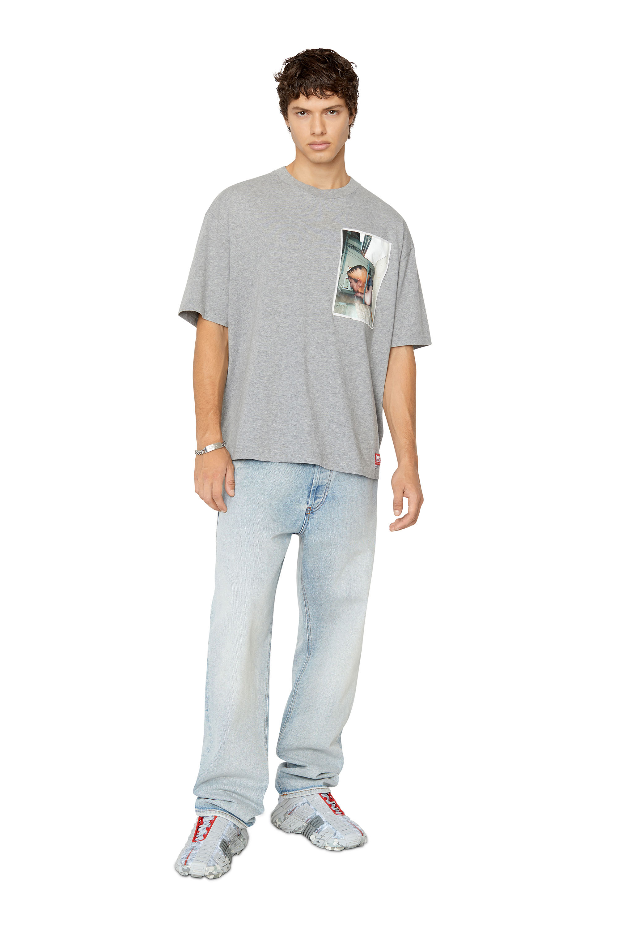 Diesel - SJ-T-WASH, Grey - Image 5