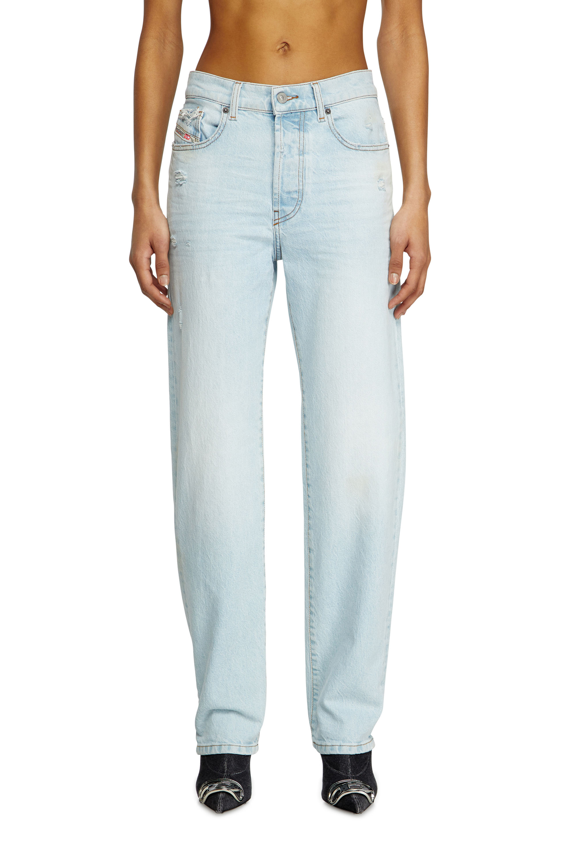 Diesel - Woman's Regular Jeans 1988 D-Ark 0CLBF, Light Blue - 3