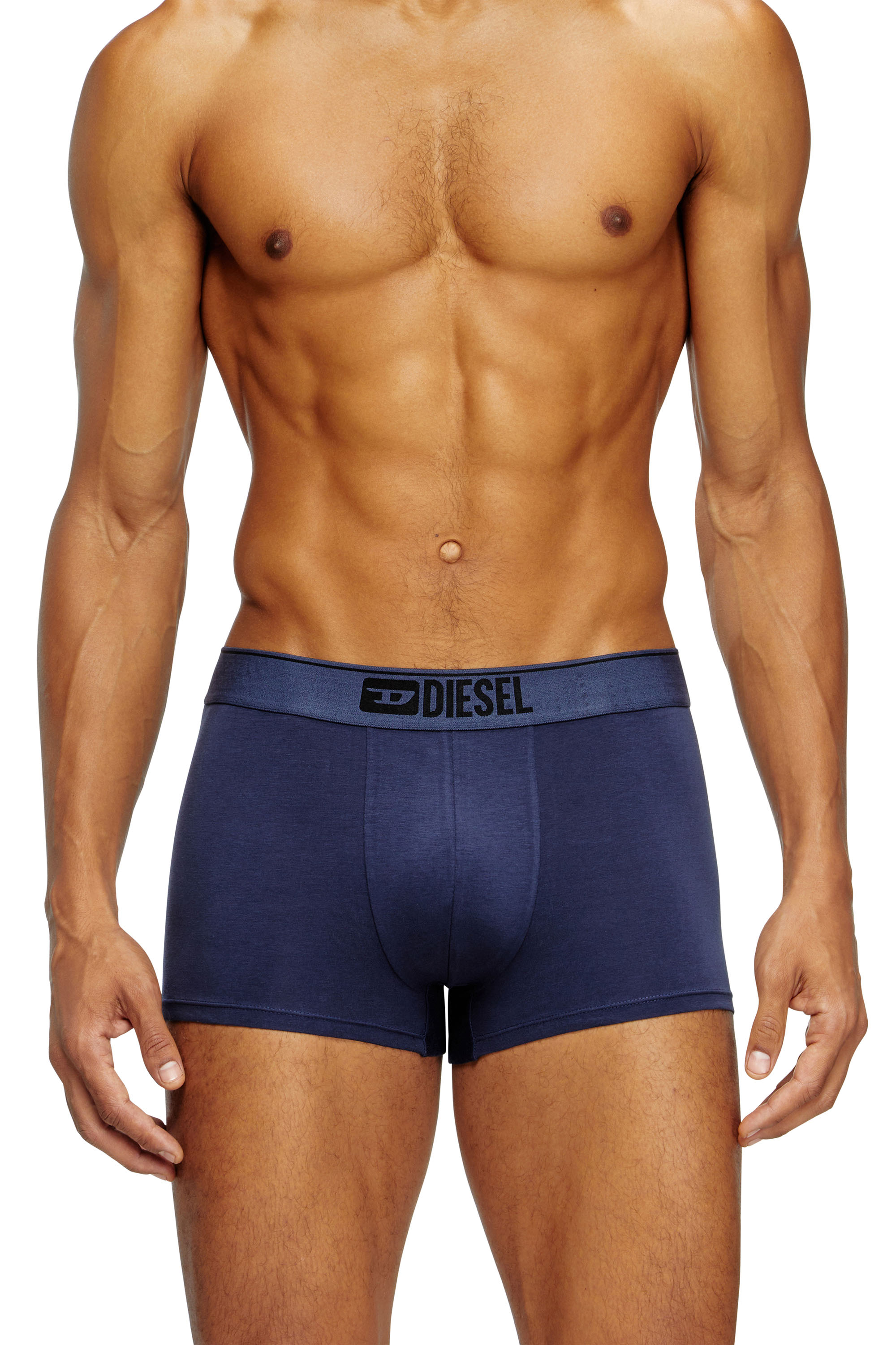 Diesel - UMBX-DAMIENTHREEPACK, Man's Three-pack of plain boxer in Multicolor/Black - 1
