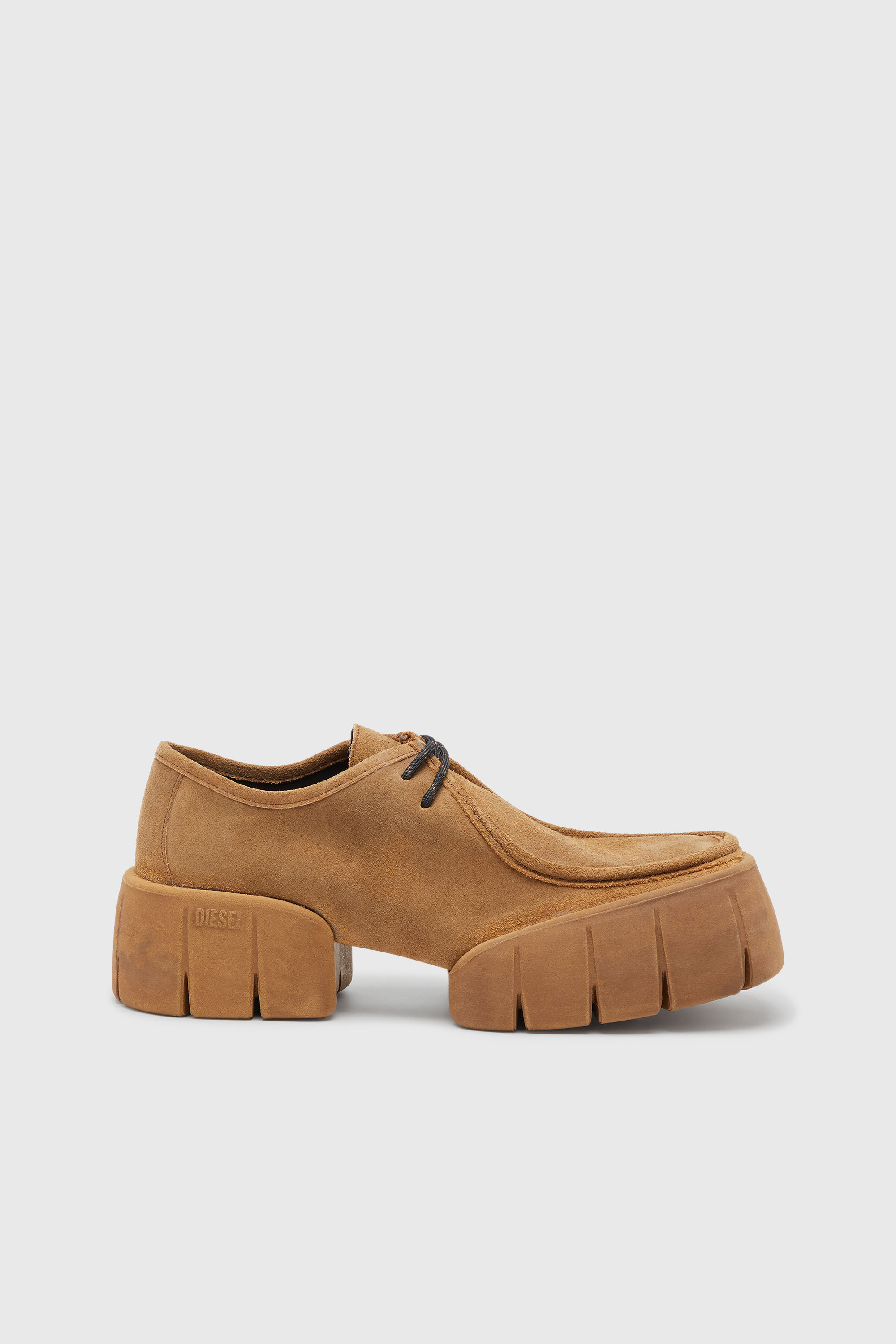 D-Tex-Moccasin-style shoes in waxed suede