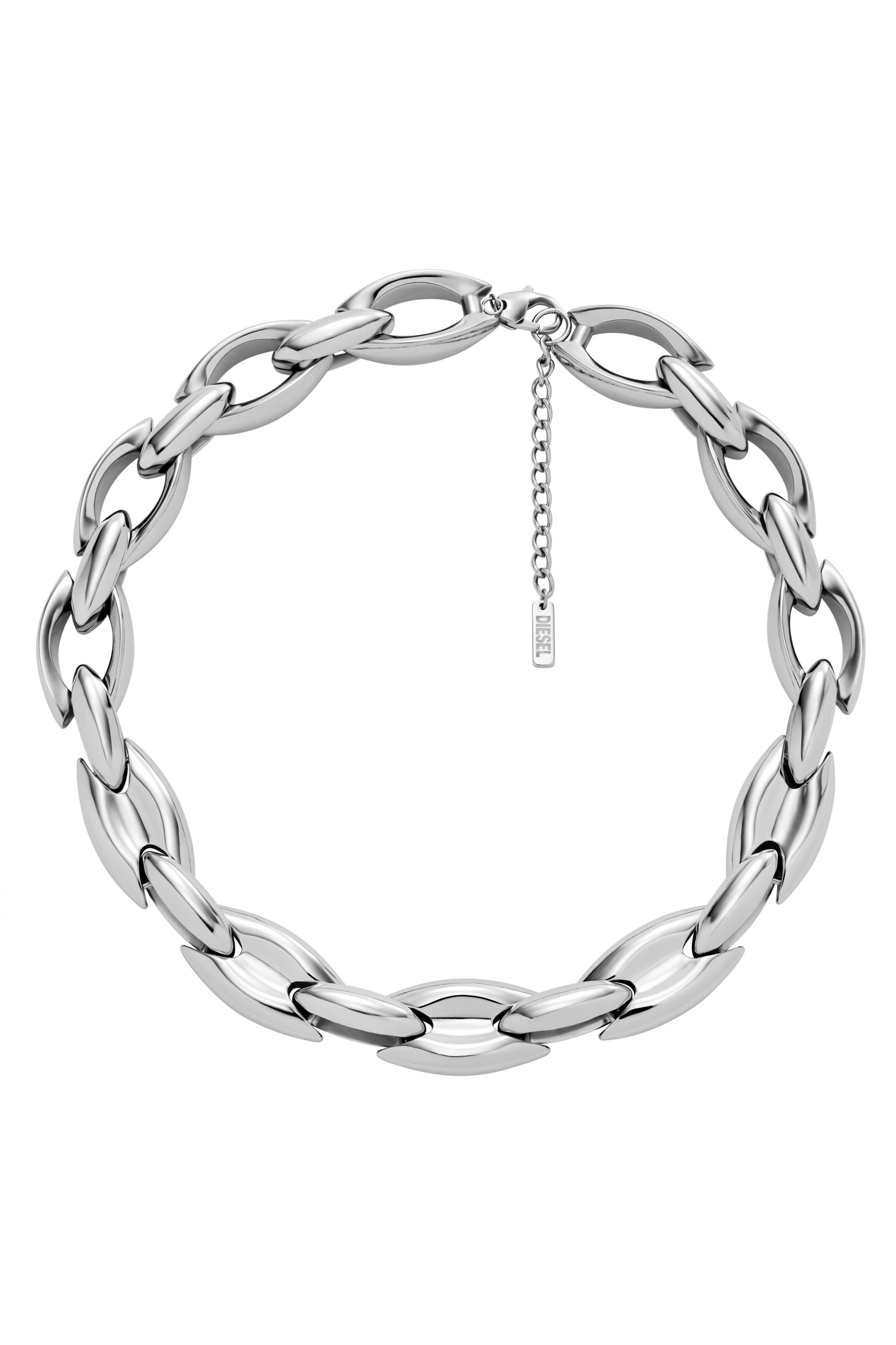 Diesel - DX1586040 JEWEL, Unisex's Stainless Steel Chain Necklace in Silver - 1