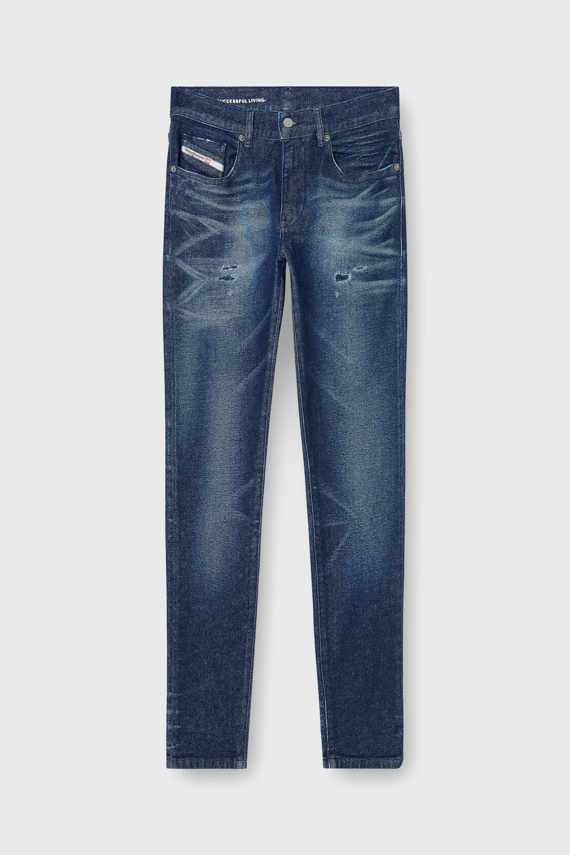 Diesel - Man's Slim Jeans 2019 D-Strukt 0KBBU, Dark Blue - 2