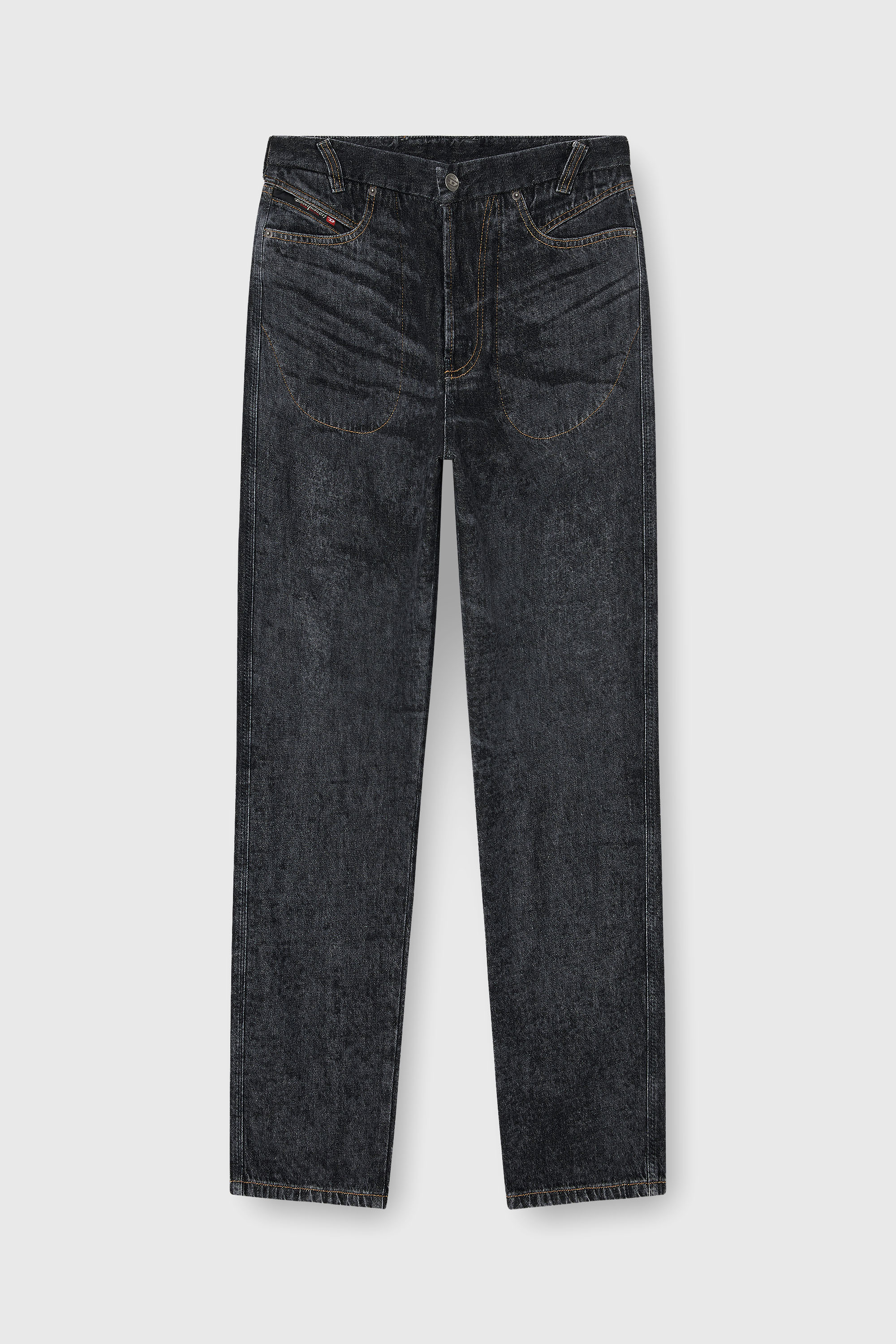 Diesel - Man's Relaxed Jeans D-Marcus 09Q24, Black/Dark grey - 2