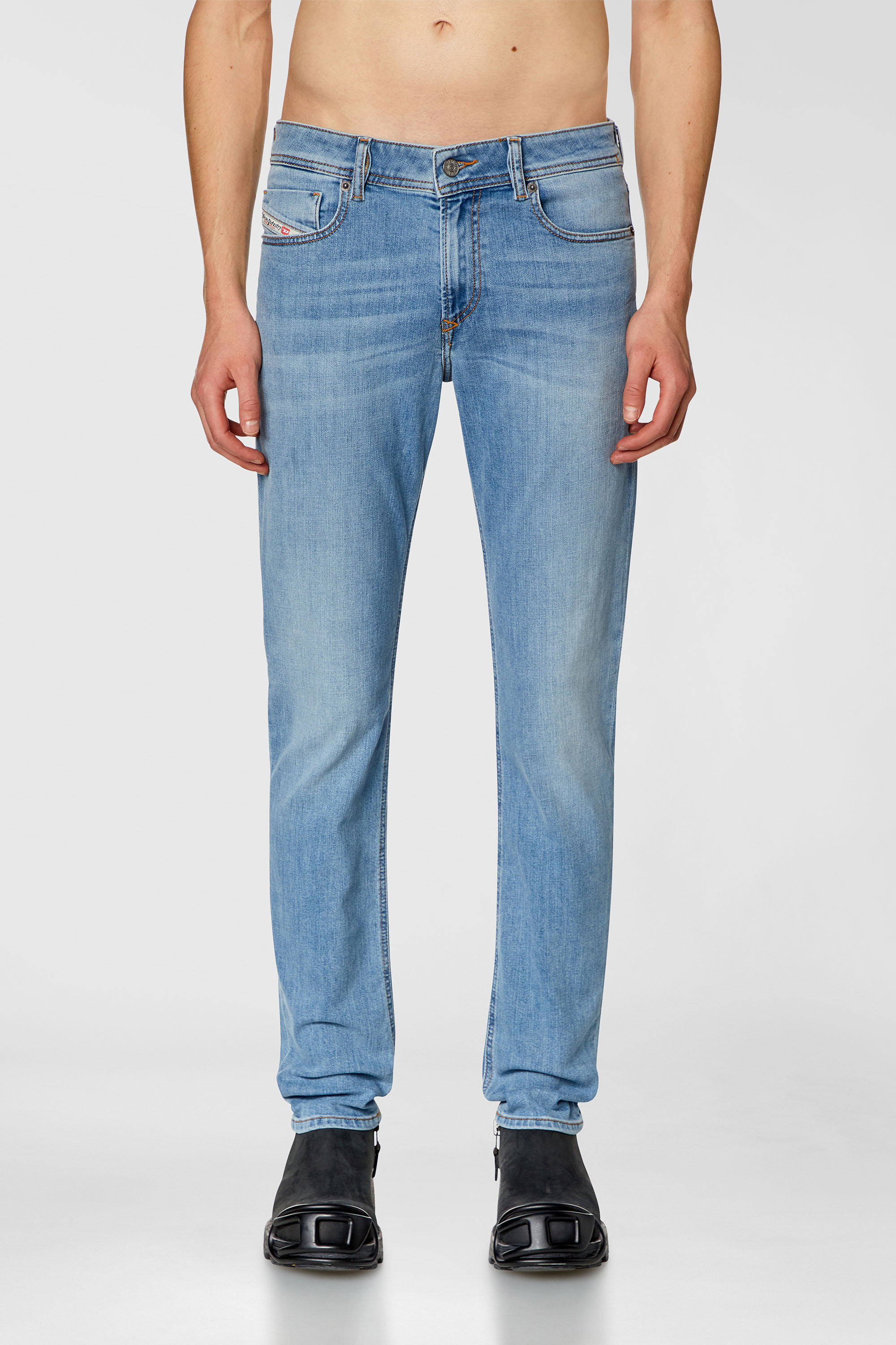 Diesel - Man's Skinny Jeans 1979 Sleenker 09H62, Light Blue - 2