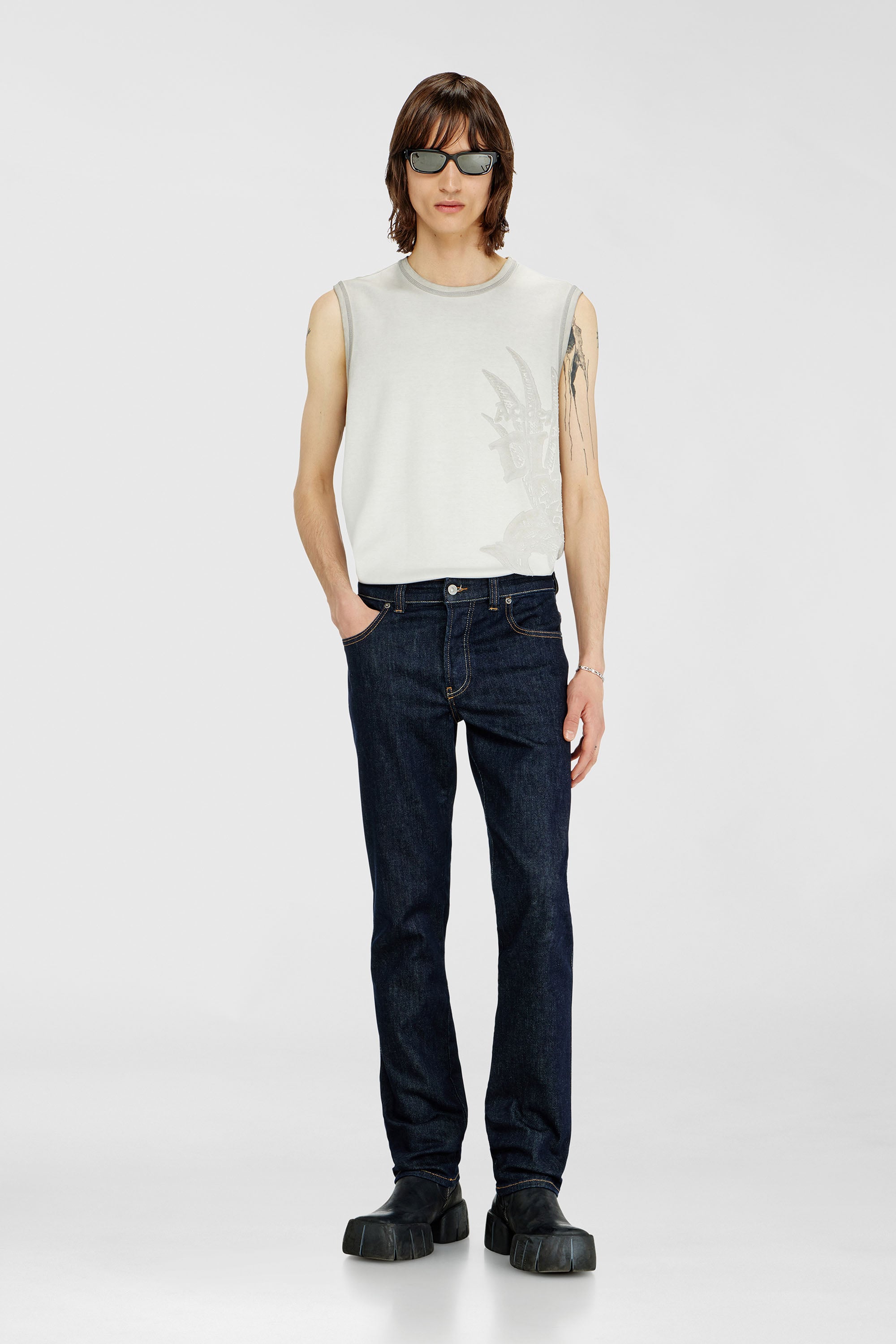 Diesel - Man's Slim Jeans 1993 D-Vyl 0DBEJ, Dark Blue - 1