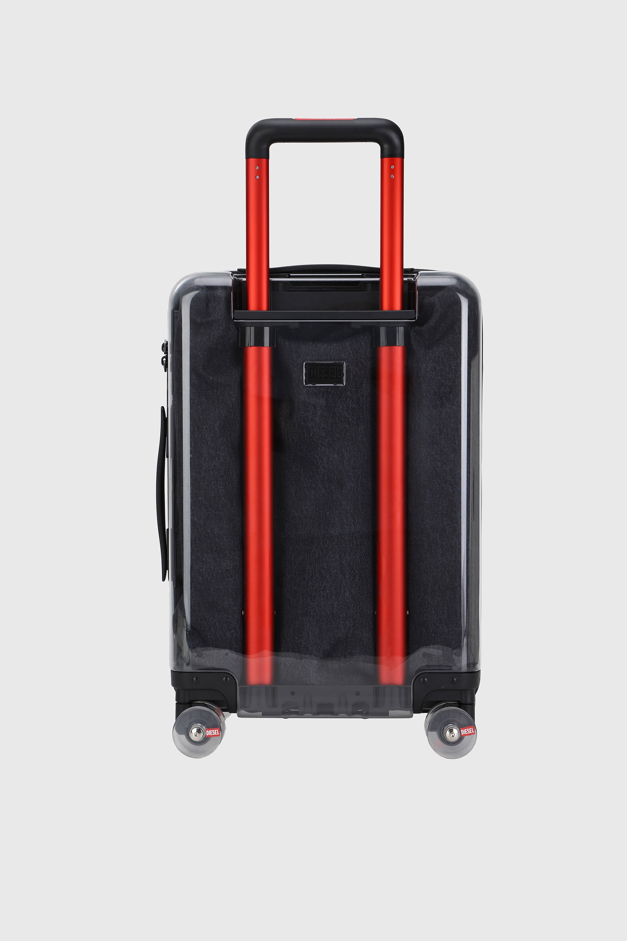 Diesel - LU0036 HARD LUGGAGE - DSL009, Unisex's Transparent logo suitcase size S in Black - 2