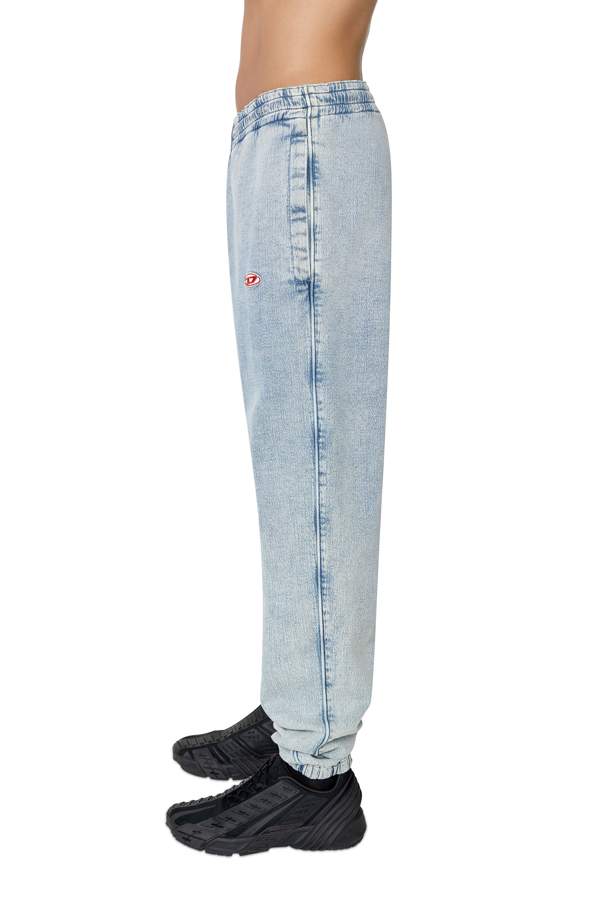 Diesel - Tapered D-Lab Track Denim 09D01, Light Blue - Image 4