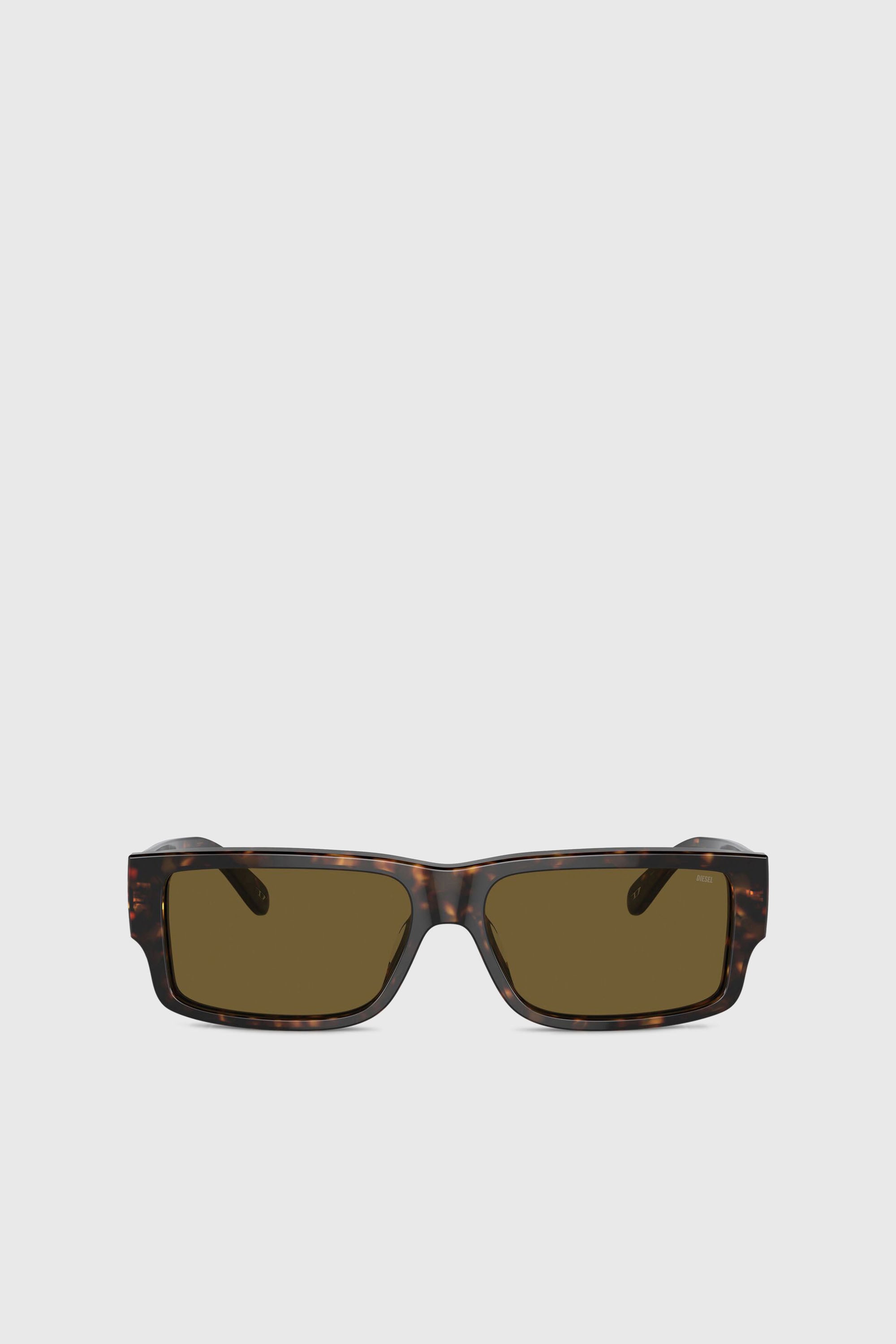 Diesel - 0DL2003 SIZE 57, Man's Rectangle sunglasses in Brown - 1