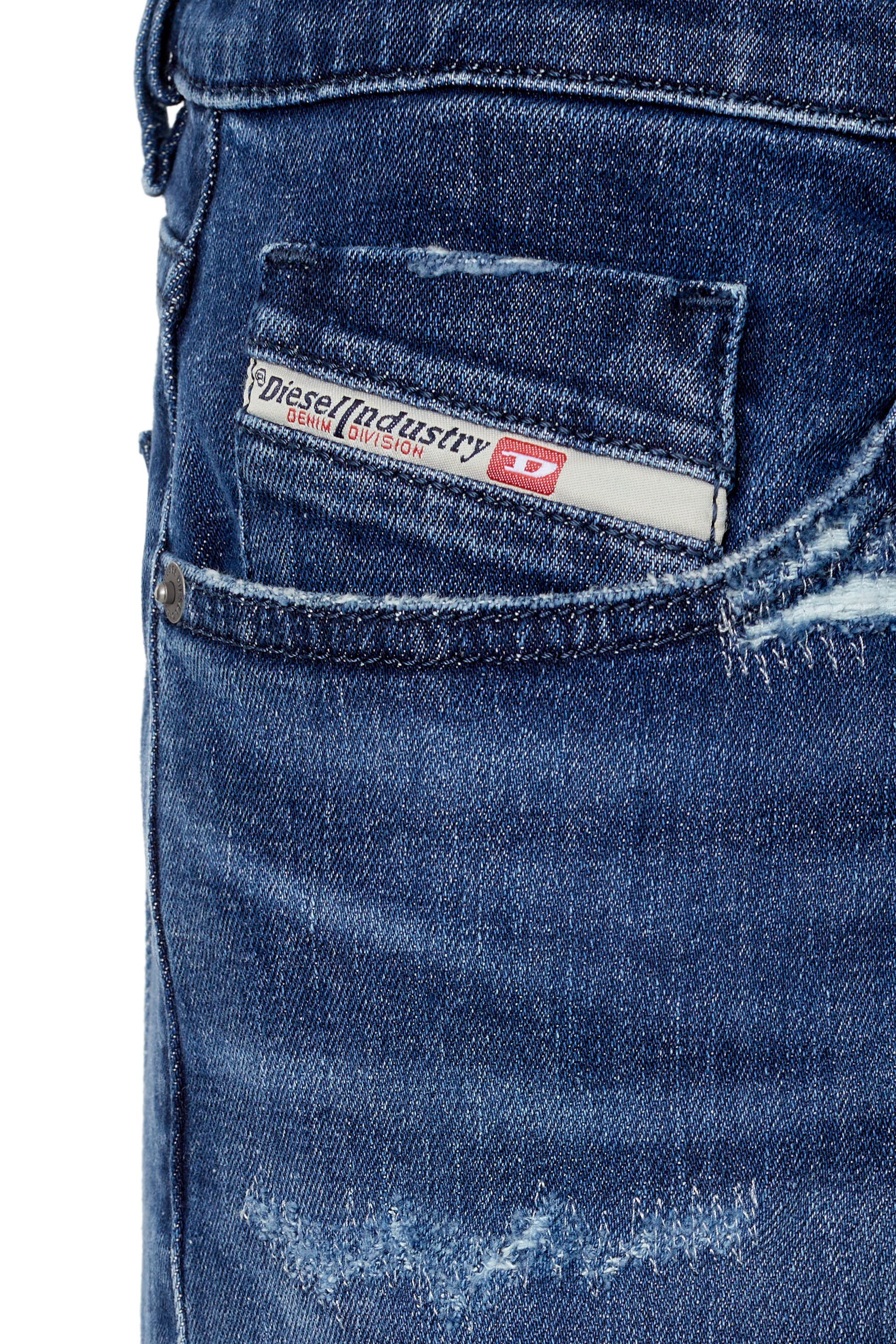 Diesel - 2019 D-STRUKT 09F55 Slim Jeans, Medium blue - Image 3