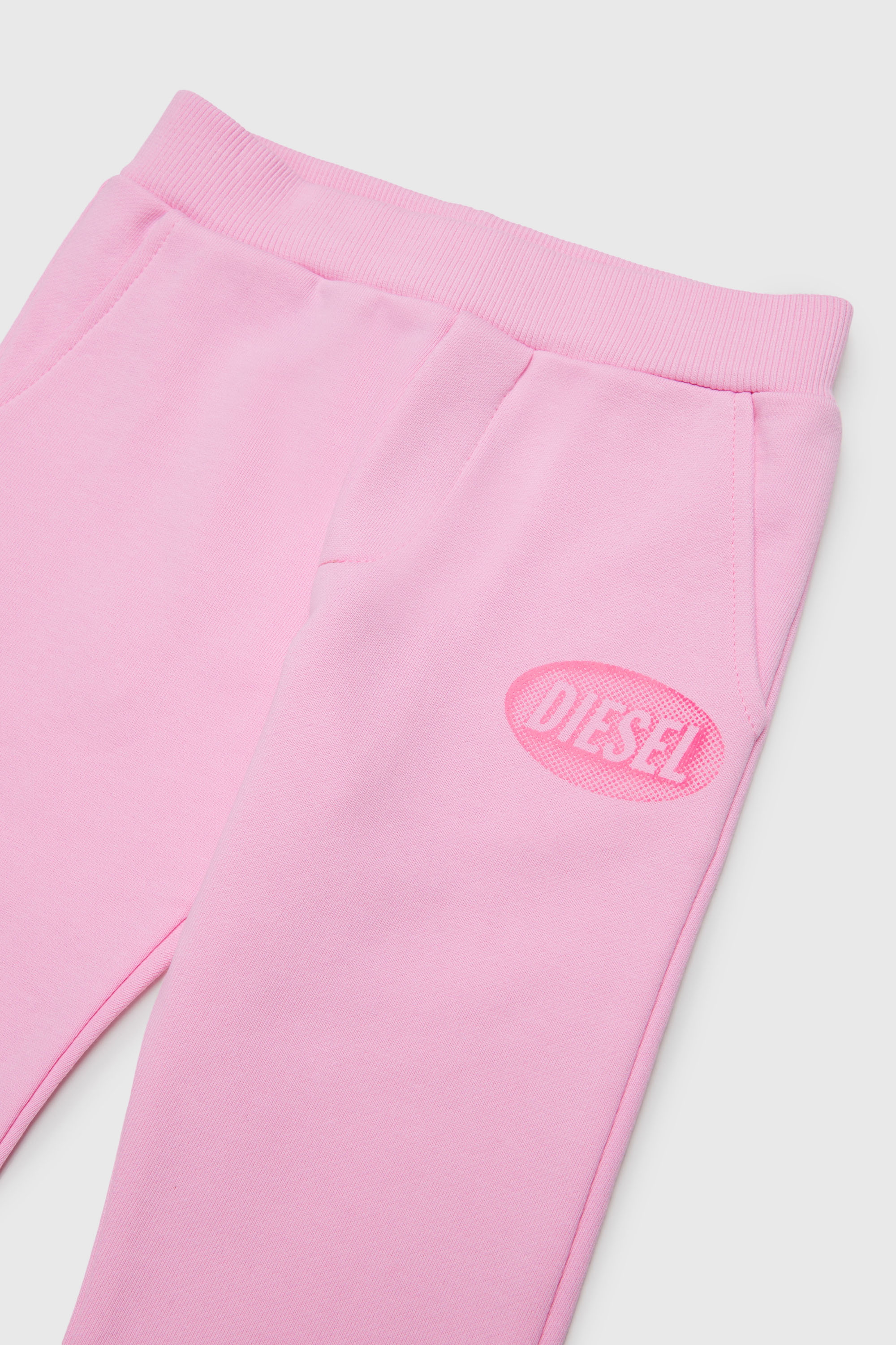 Diesel - PDSELB, Unisex's Cotton sweatpants with logo print in Pink - 3