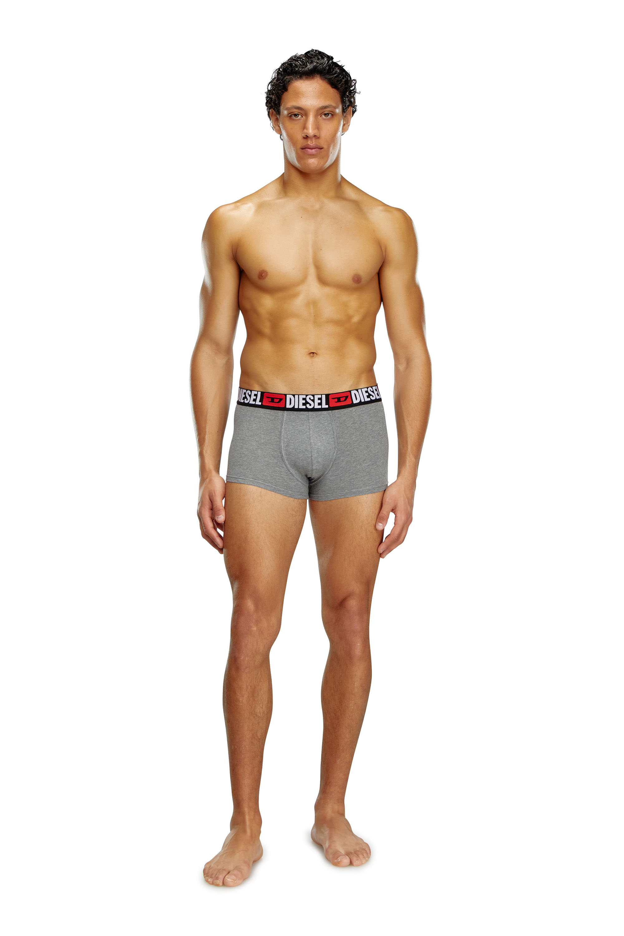Diesel - UMBX-DAMIENTHREEPACK, Man Three-pack of all-over logo waist boxers in Multicolor - Image 4