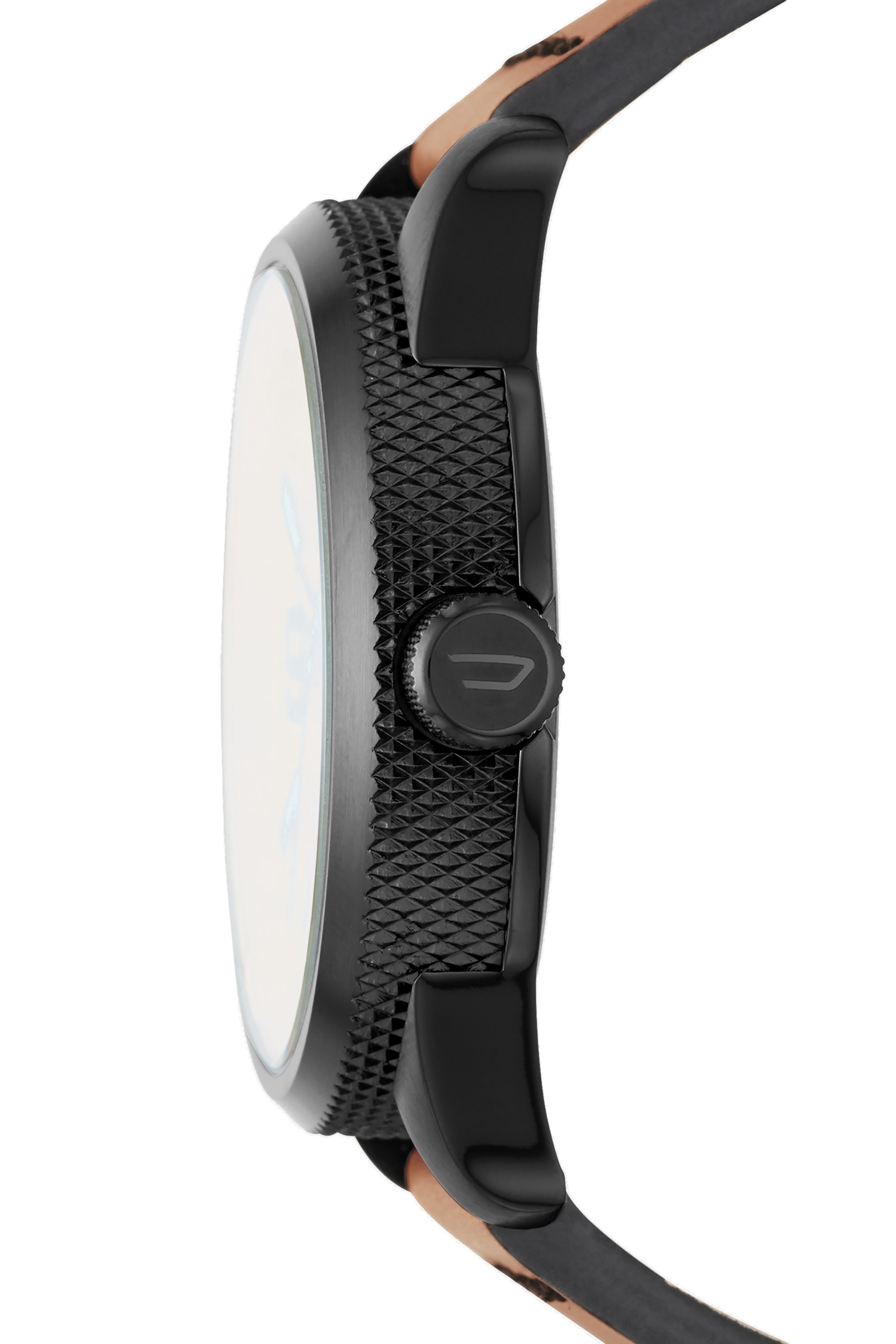 Diesel - DZ1860, Man's Rasp Nsbb brown watch with iridescent lens, 46 mm in Brown - 2