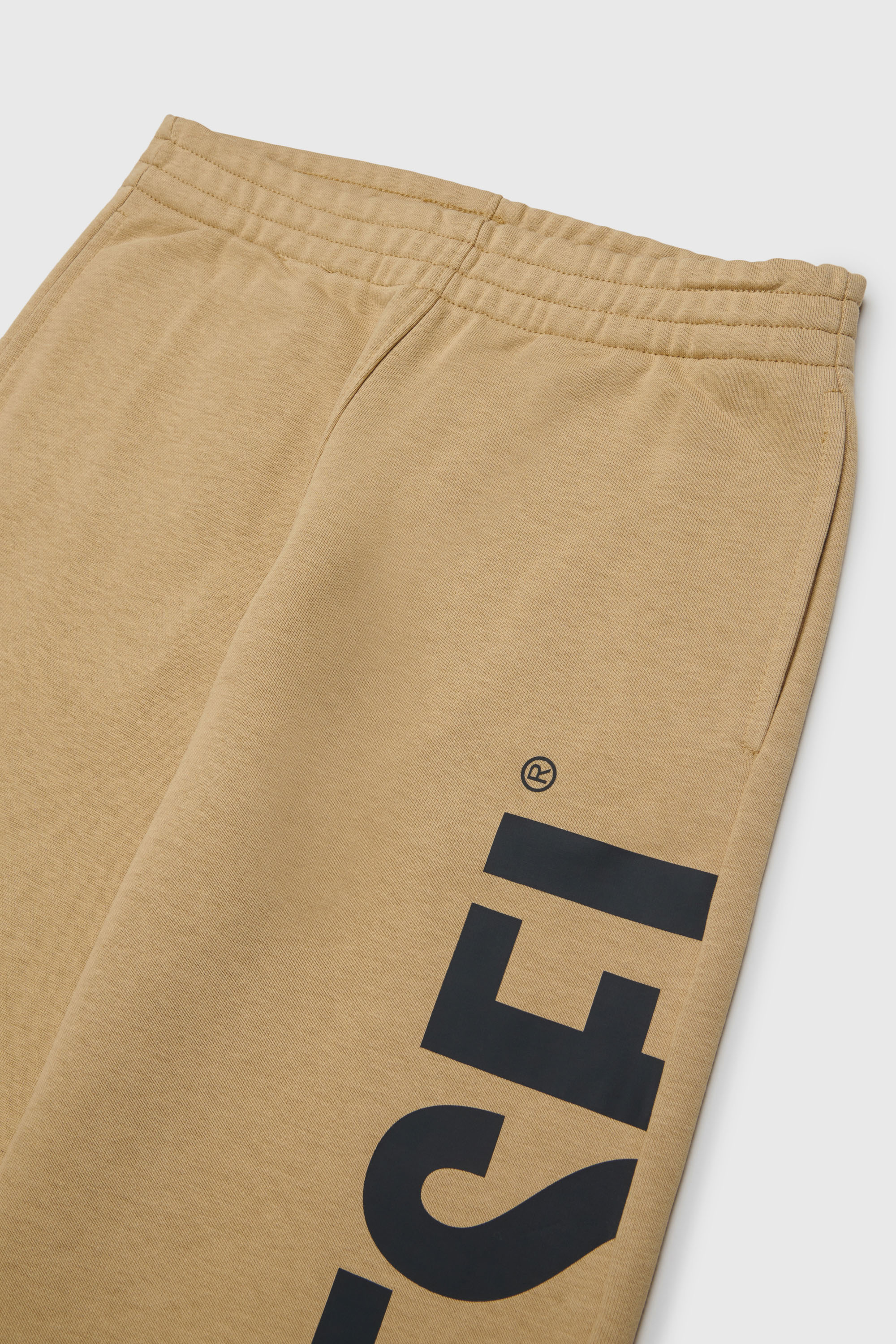 Diesel - PRES, Man's Sweatpants with cut-off logo print in Brown - 3